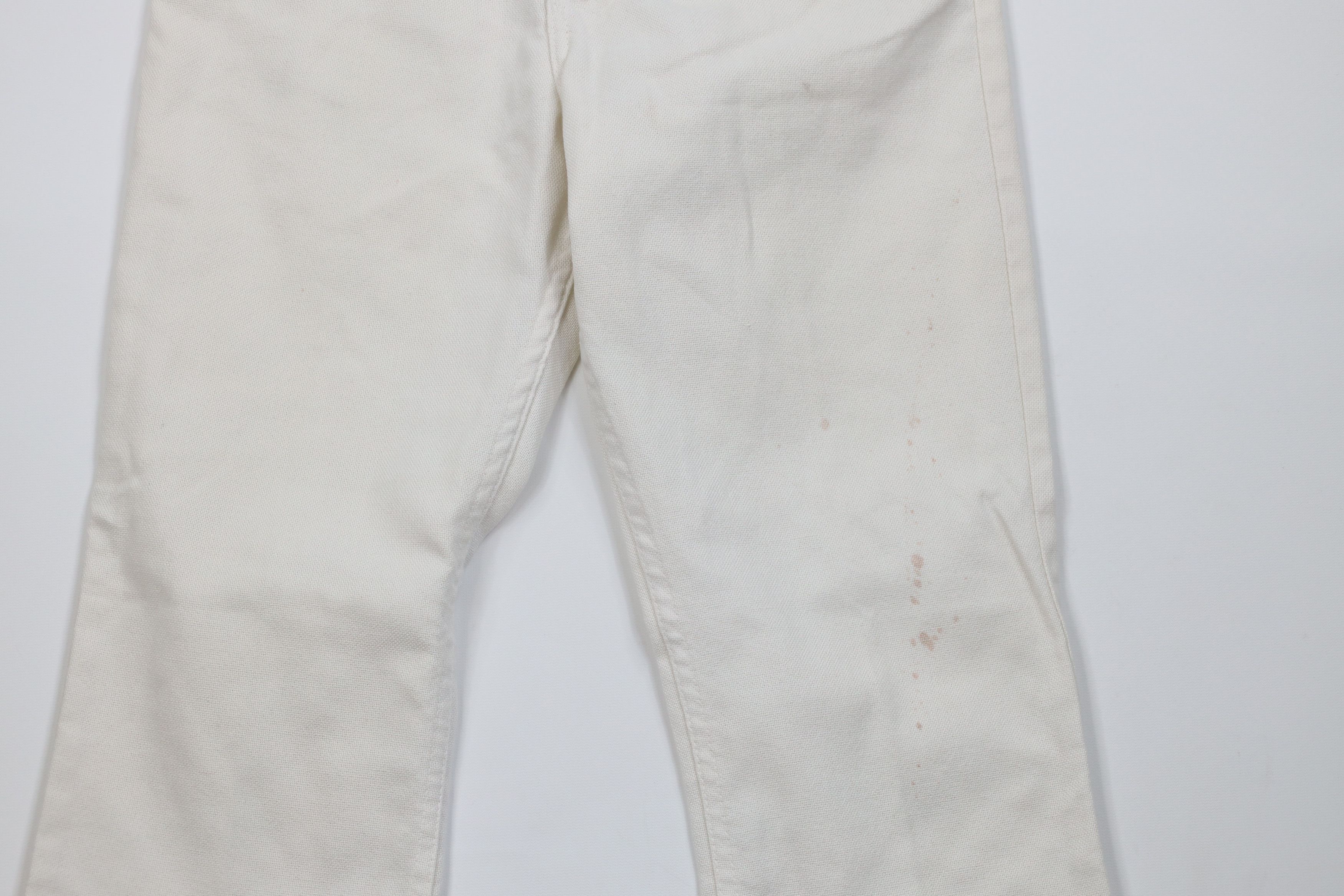 Levi's Vintage 50s 60s Levis Big E Wide Leg Chino Pants White USA Size US 30 / EU 46 - 3 Thumbnail