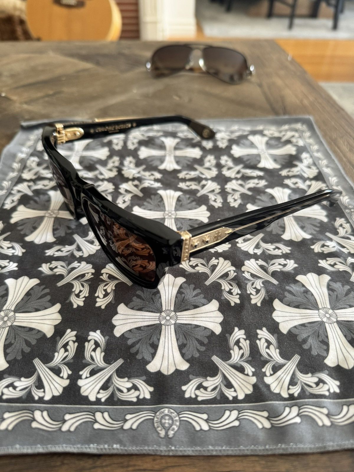 Chrome Hearts Chrome Hearts MIDIXATHRILL I sunglasses Size ONE SIZE - 1 Thumbnail
