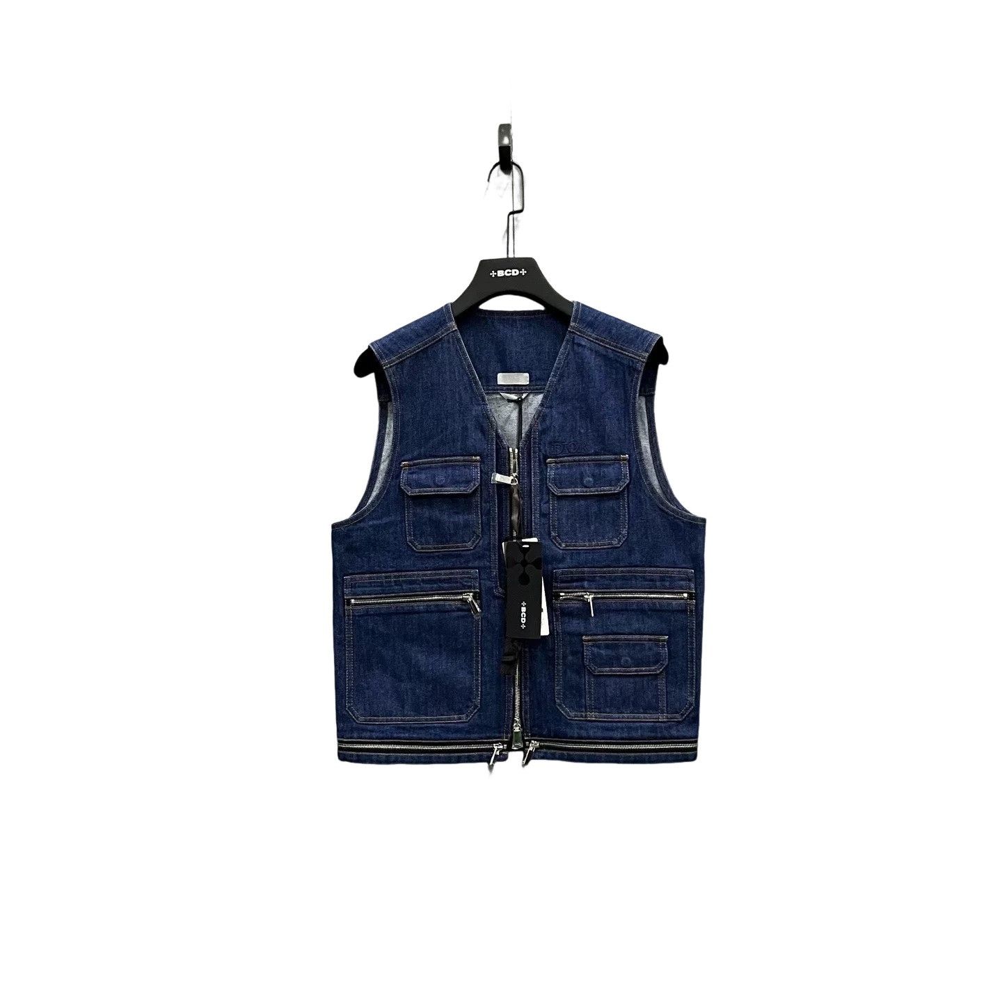 Dior Dior Zip Detail Denim Vest Size M Size US M / EU 48-50 / 2 - 1 Thumbnail