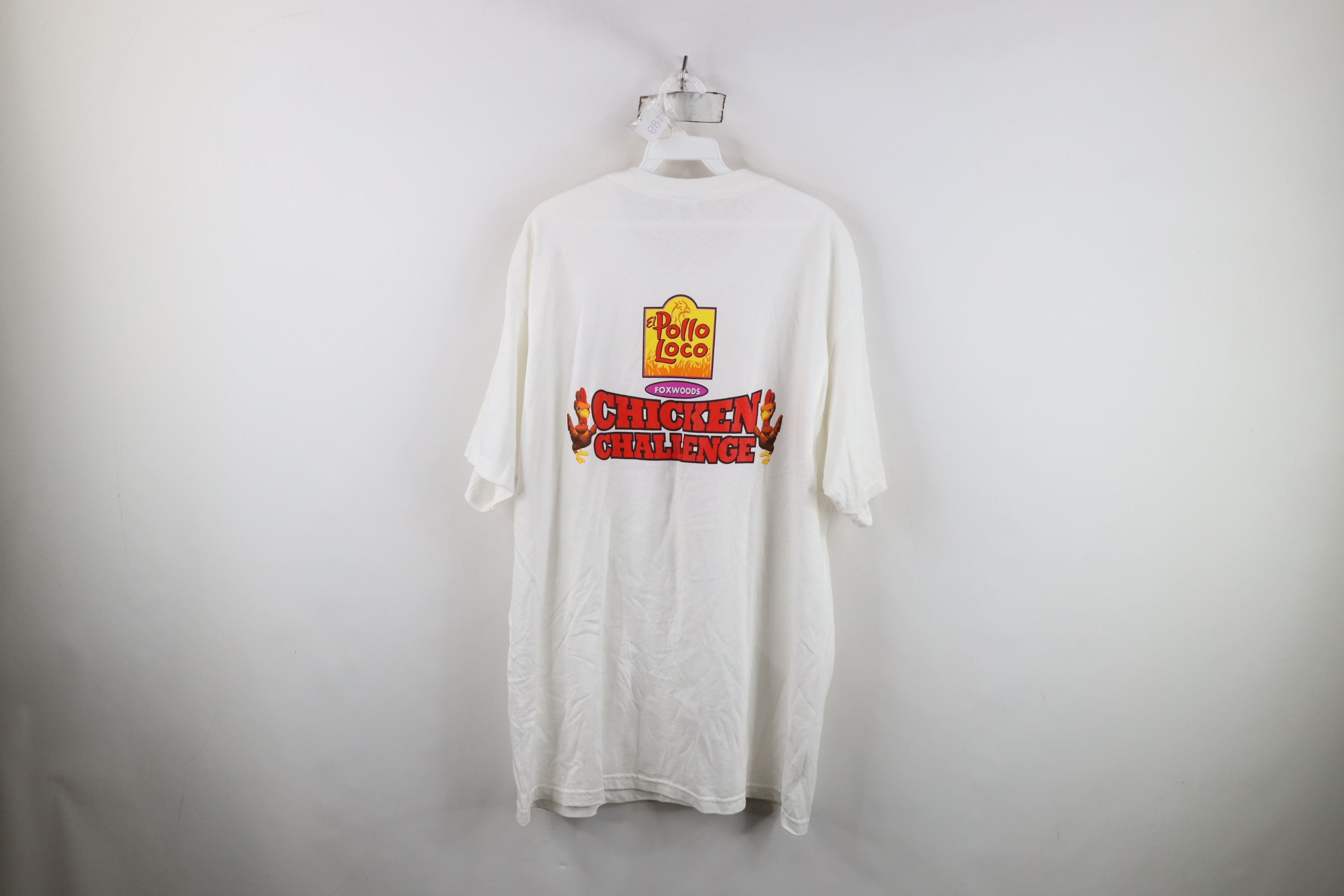 Vintage Vintage Pollo Loco Champion Chicken Challenge T-Shirt White Size US XL / EU 56 / 4 - 10 Thumbnail