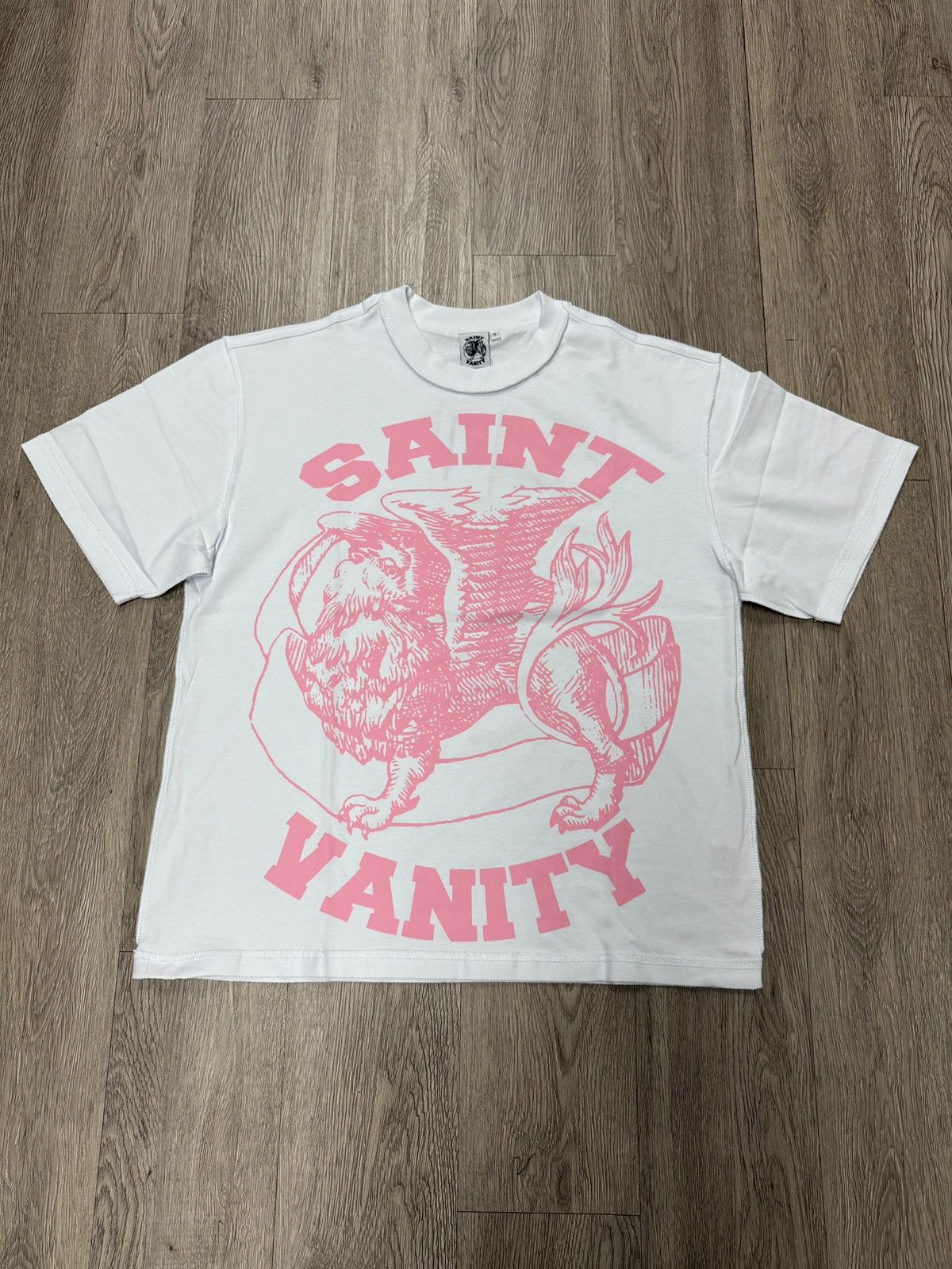 Saint Vanity Saint Vanity "Griffin" White & Pink Tee Size US XXL / EU 58 / 5 - 1 Preview