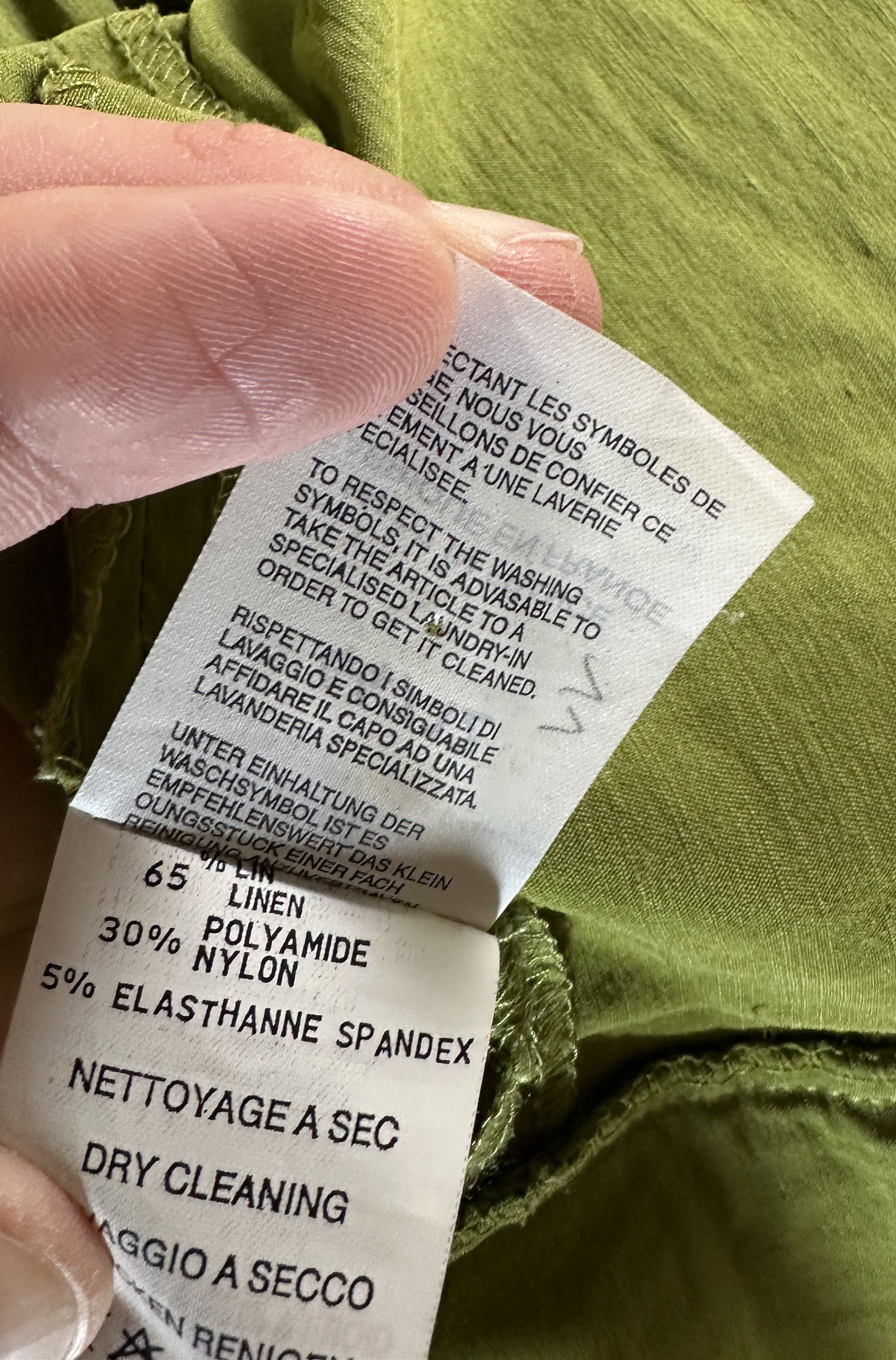 plein sud Green linen blazer Size M / US 6-8 / IT 42-44 - 10 Thumbnail