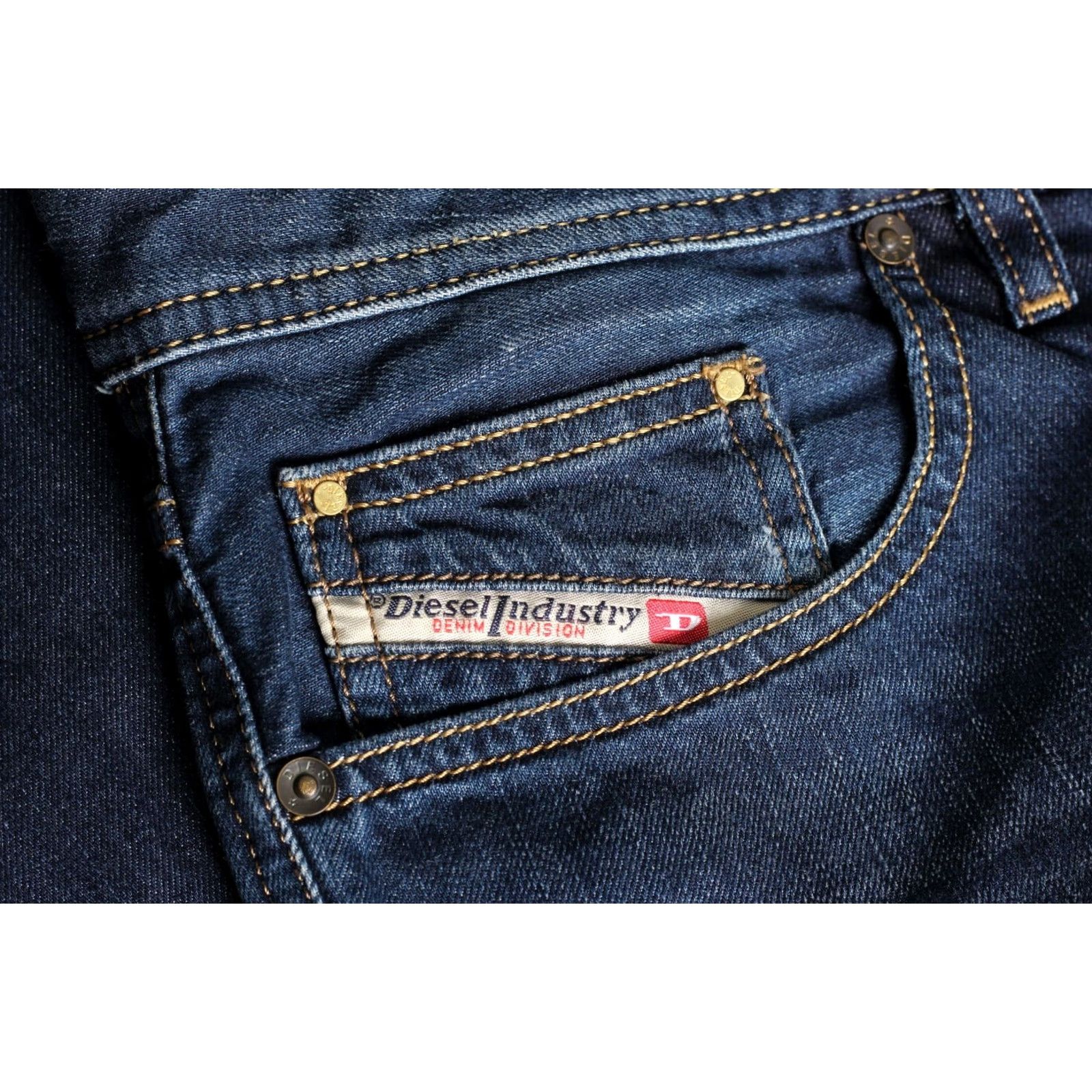 Diesel DIESEL LARKEE 0831T Jeans Men 32x29 Regular Straight DZ7143 Blue Lounge Size US 32 / EU 48 - 3 Thumbnail