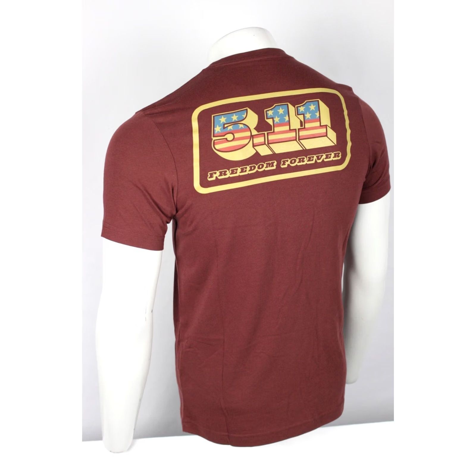 Vintage 5.11 Tactical Men's Freedom Forever Short Sleeve Tee Shirt Spartan Red Small Size US S / EU 44-46 / 1 - 2 Thumbnail