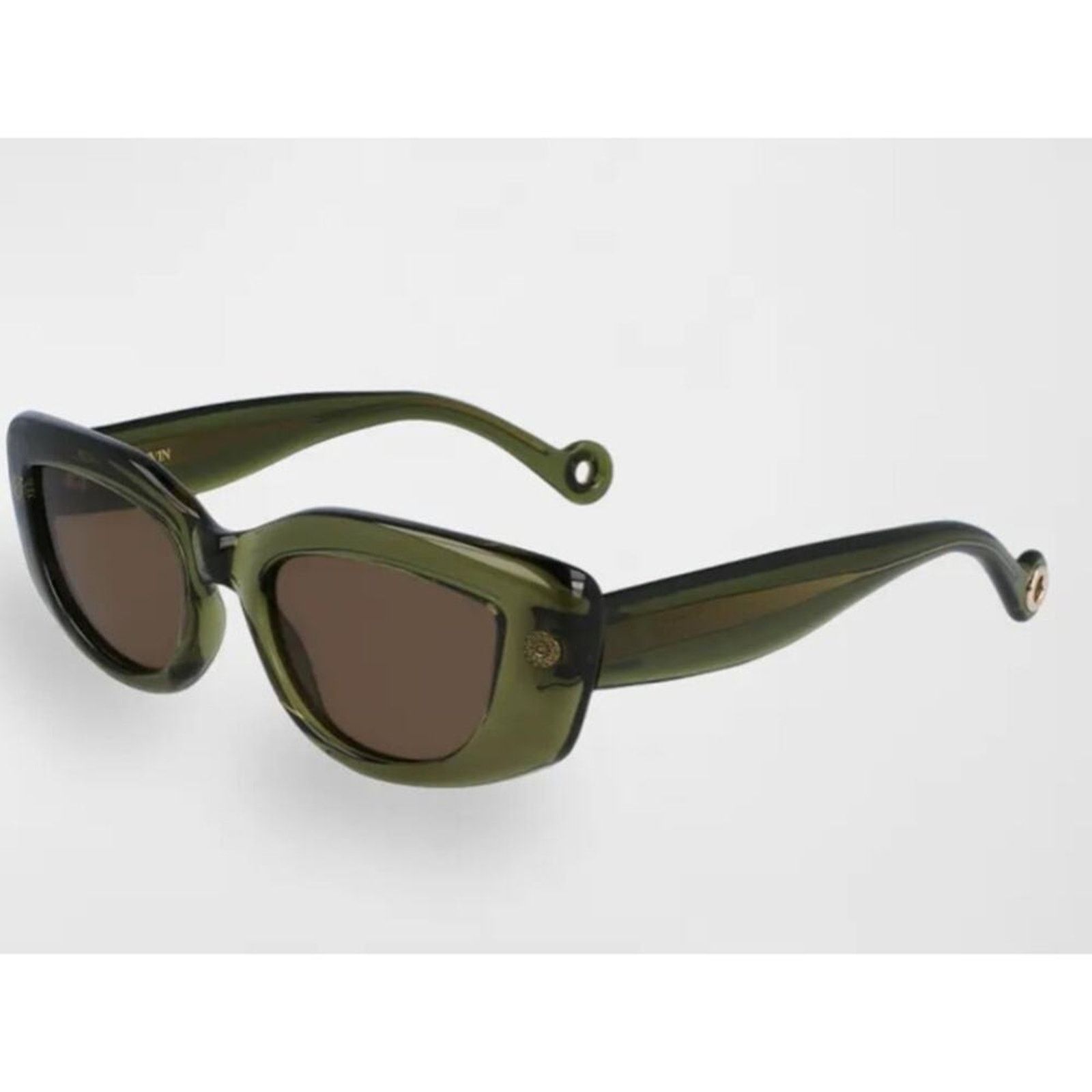 Lanvin Lanvin Daisy 50mm Rectangle Sunglasses Forest Green Size ONE SIZE - 2 Thumbnail