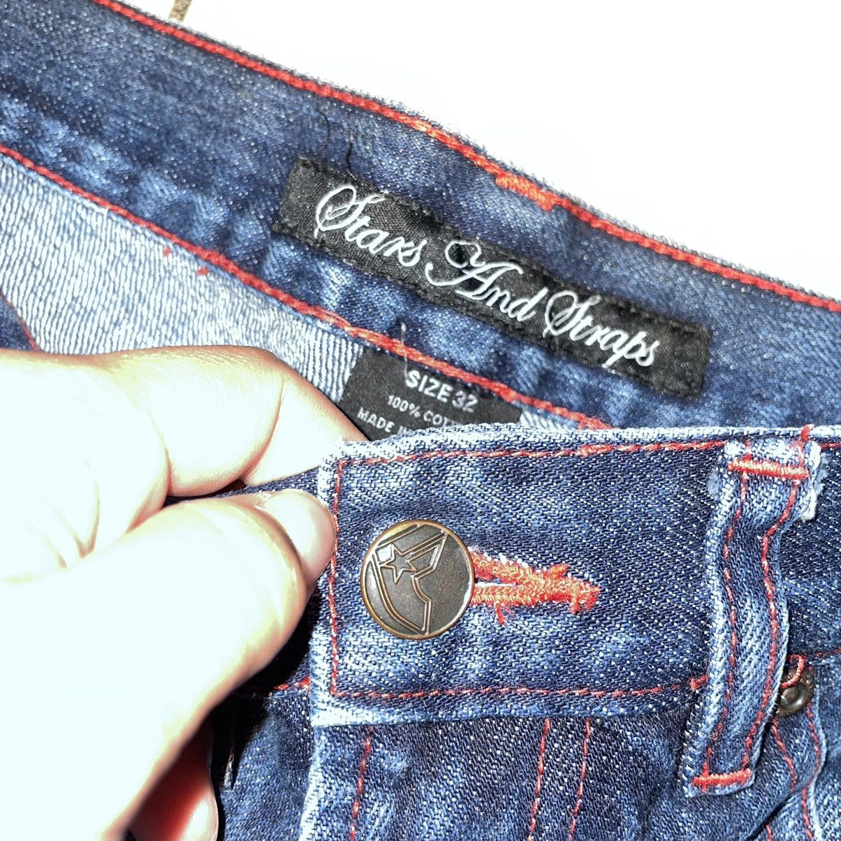 Famous Stars And Straps × Vintage Y2K Famous Stars & Straps Selvedge Denim Jeans Size US 32 / EU 48 - 9 Thumbnail