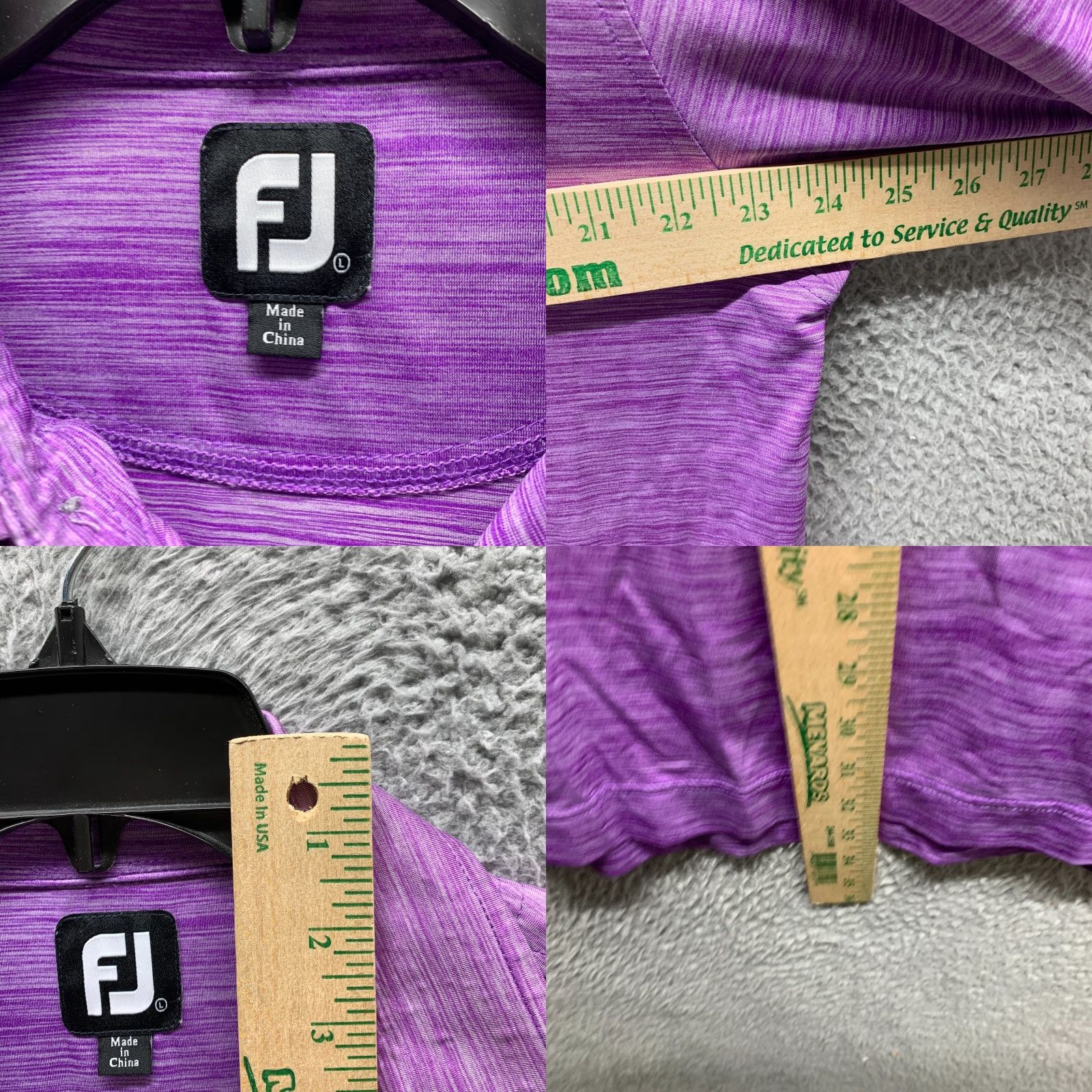 Footjoy FootJoy Polo Shirt Adult Large Purple Pastel Golf Mens Polo Short Sleeve Collared Stretch Casual 90s Sports FootJoy Men Size US L / EU 52-54 / 3 - 8 Thumbnail