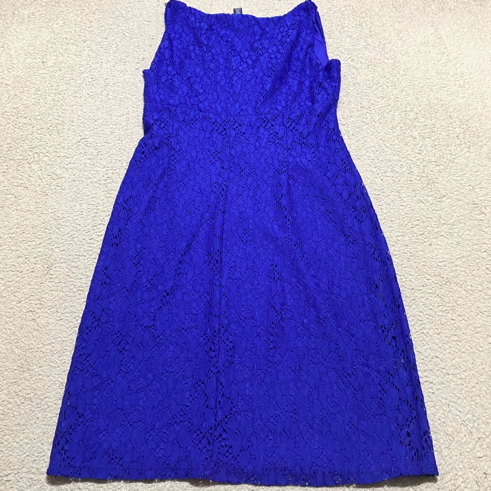 Chaps Chaps Dress Lined Sleeveless V-Neck Wrap Blue 12 Womens Shirt/Small? Size XL / US 12-14 / IT 48-50 - 2 Thumbnail