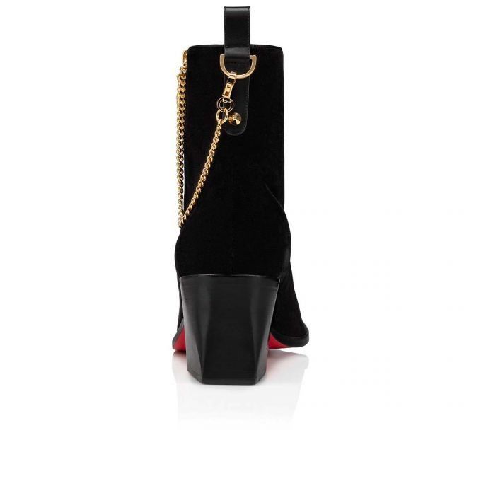 Christian Louboutin o1s1wg110924 Yoz The Lips Boots in Black Size US 10 / EU 43 - 4 Thumbnail