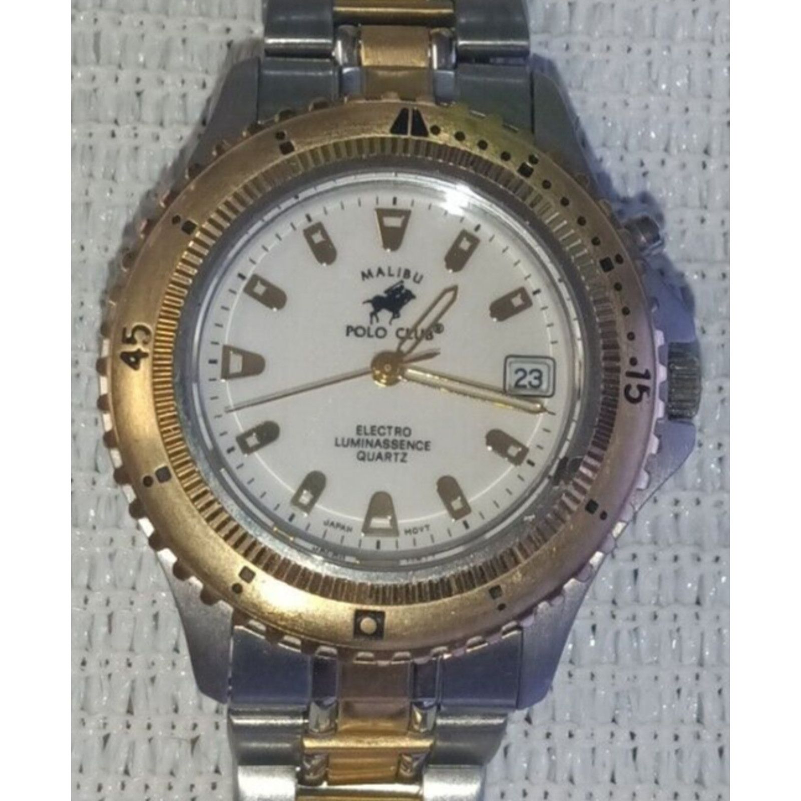 Polo Ralph Lauren VTG Malibu Polo Club Ladies Watch MPC-S-146 Needs Battery Size ONE SIZE - 2 Thumbnail