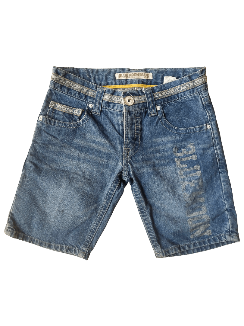 Japanese Brand Blue Moon Blue BMJ Jeans Y2K Denim Shorts Japan Harajuku Size 27" / US 4 / IT 40 - 5 Thumbnail