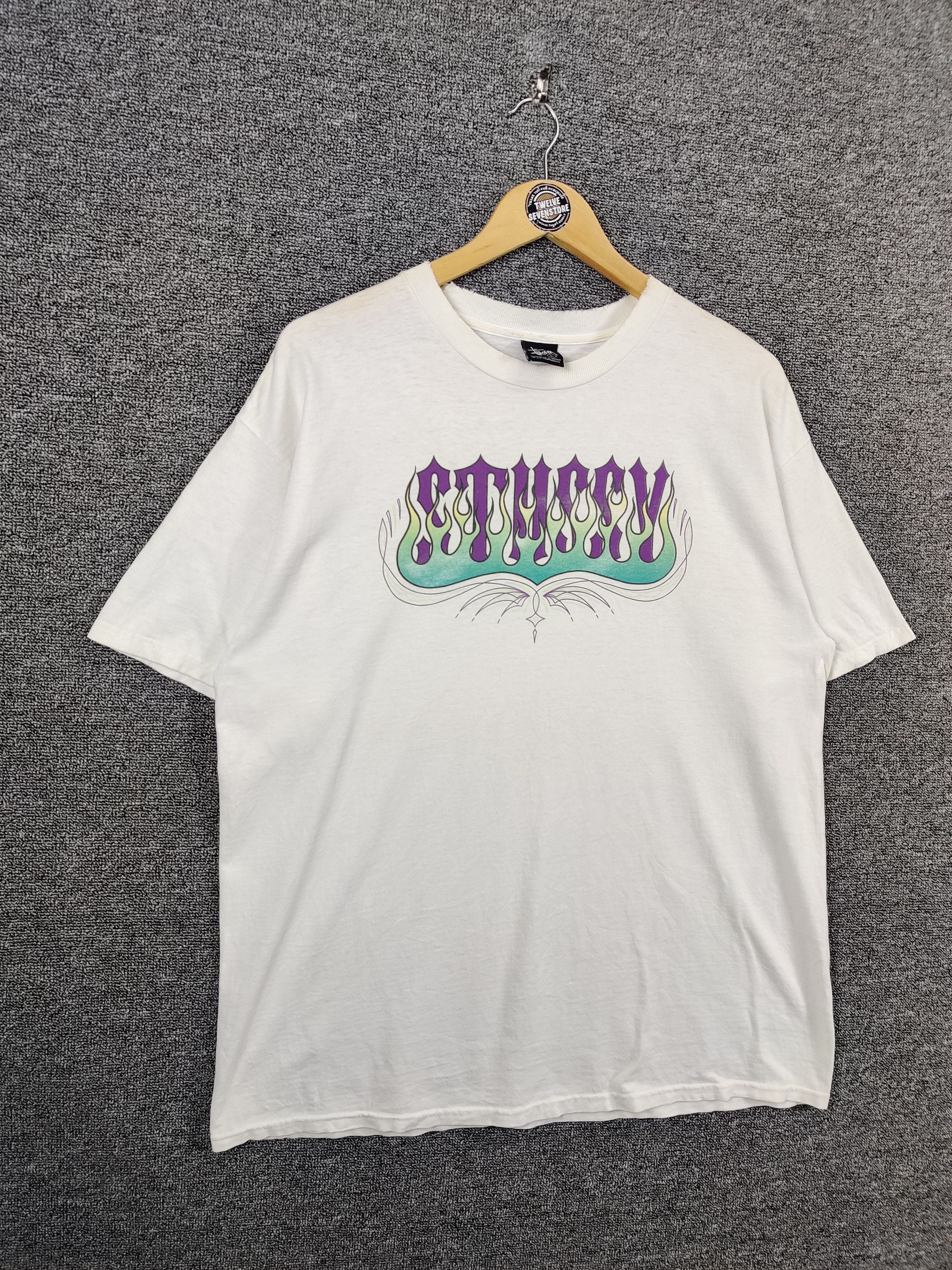 Stussy Vintage Trashed Stussy Distressed Tee Tshirt Size US L / EU 52-54 / 3 - 6 Thumbnail