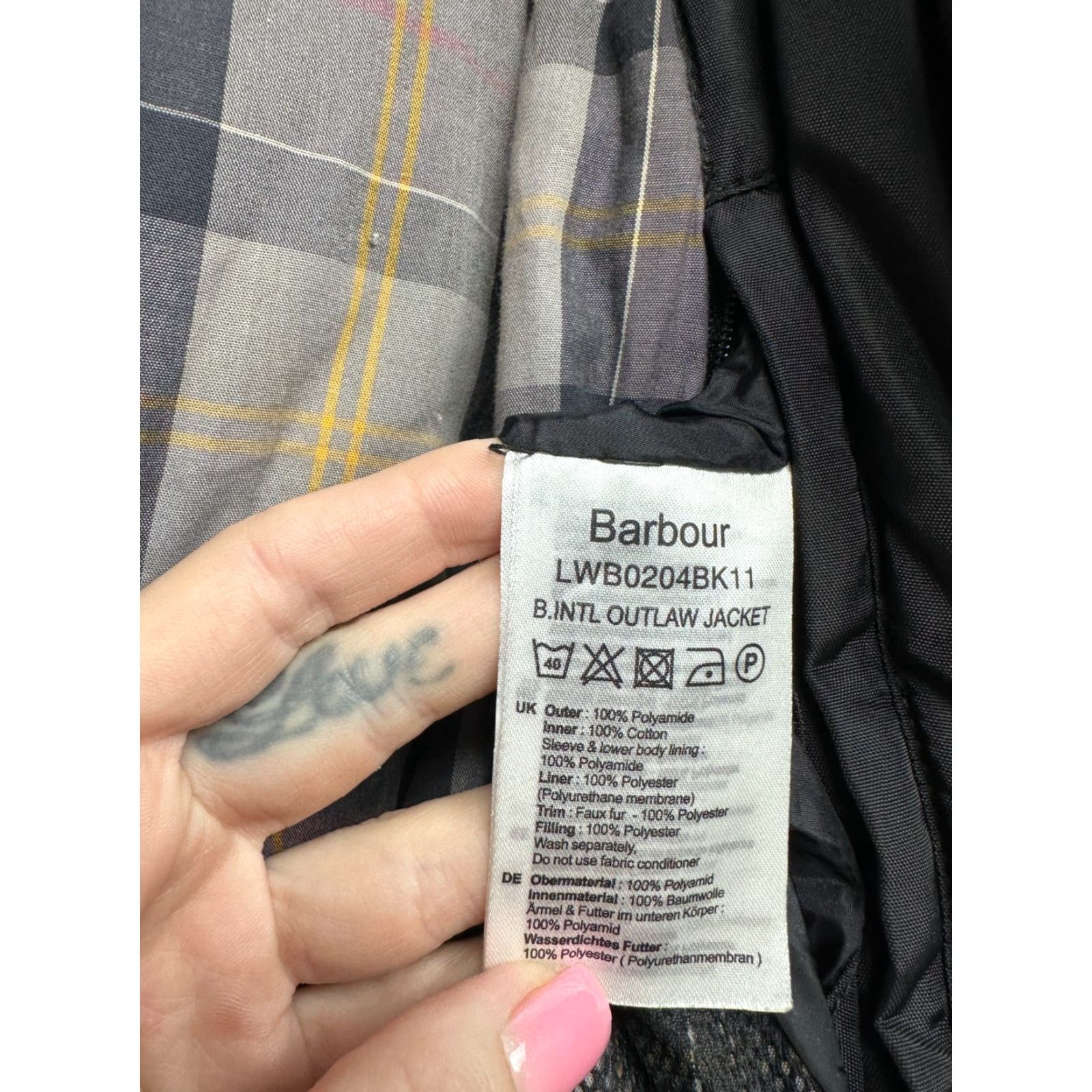 Barbour Barbour Outlaw Jacket Barbour International Womens Jacket XS? UK 10 Black Size M / US 6-8 / IT 42-44 - 5 Thumbnail