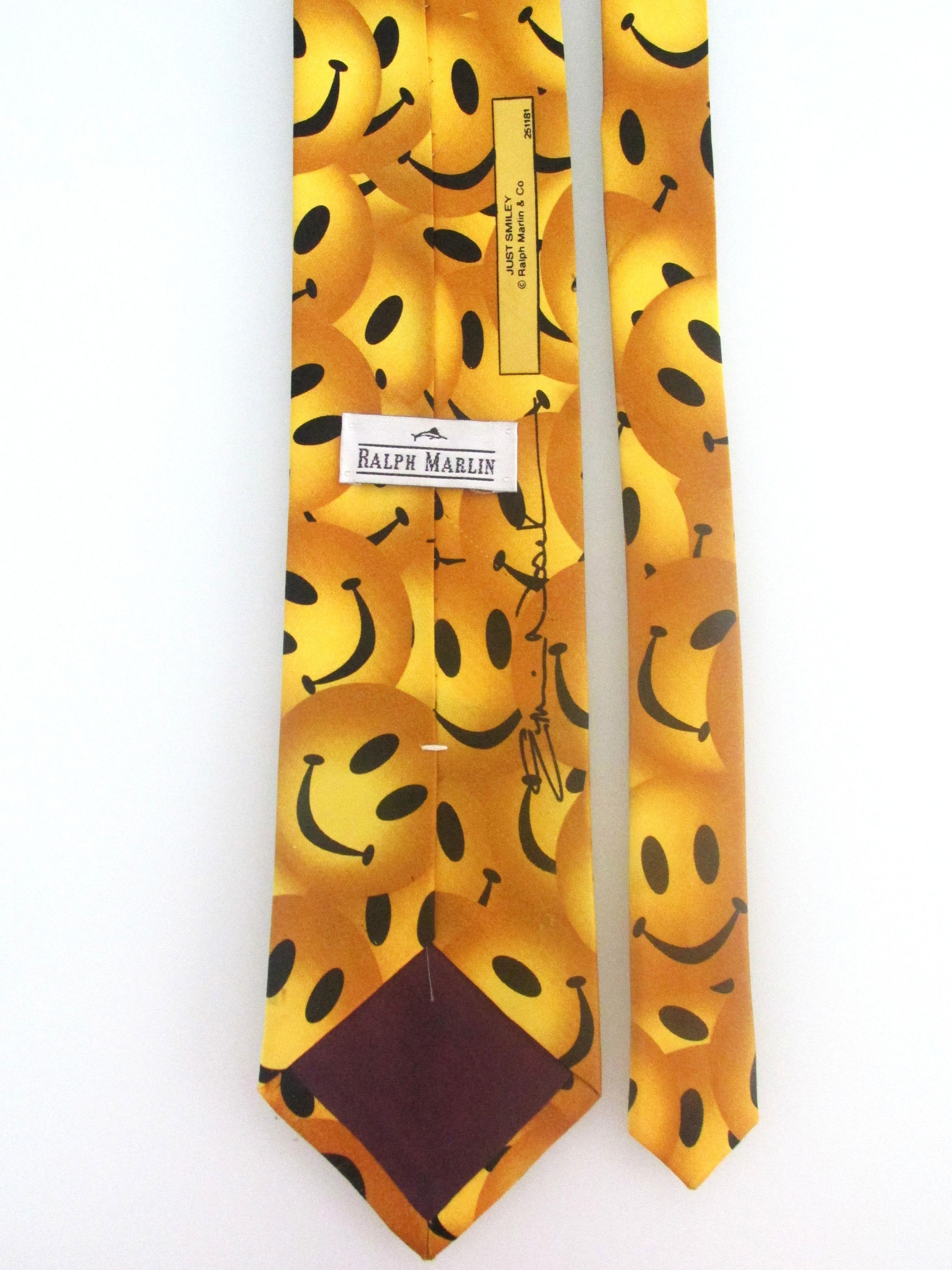 Ralph Marlin Smiley Face (NWOT) Men's Tie by Ralph Marlin Size ONE SIZE - 5 Thumbnail