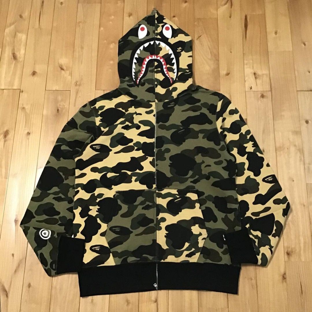 Bape BAPE Crazy 1st camo shark full zip hoodie a bathing ape Size US XL / EU 56 / 4 - 1 Thumbnail