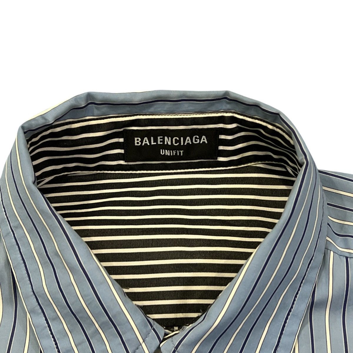 Balenciaga BALENCIAGA 21 Fall Demna Striped Reversible Oversized Shirts Size US L / EU 52-54 / 3 - 3 Thumbnail