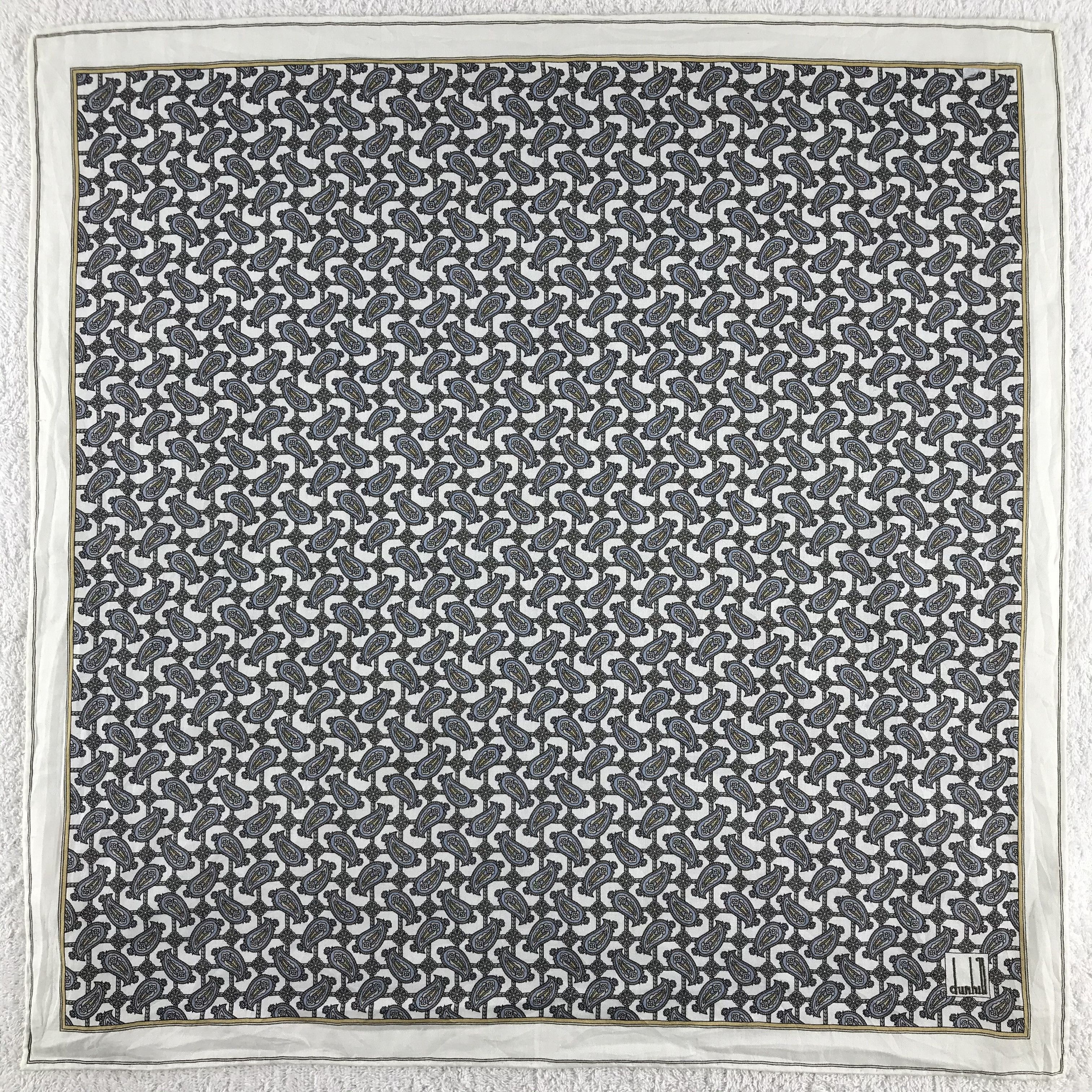 Alfred Dunhill × Vintage Dunhill Bandana / Handkerchief / Neckerchief - S279 Size ONE SIZE - 1 Thumbnail