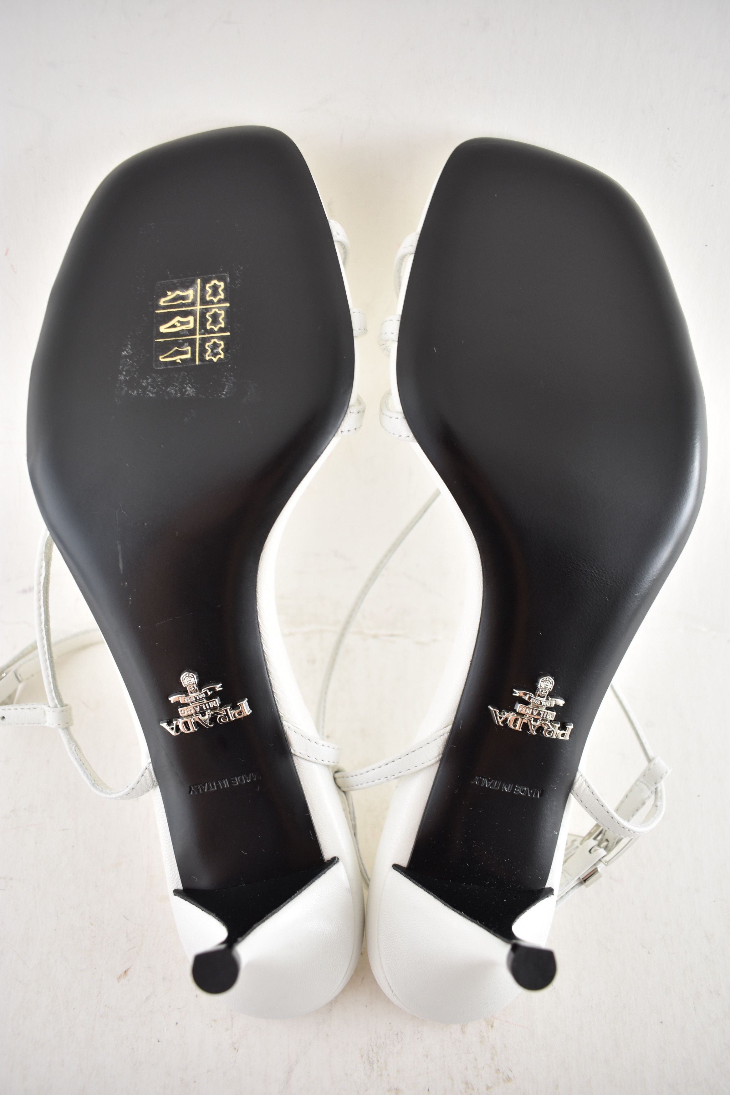 Prada Prada Capretto Strappy 55mm Sandal Mule Kitten Heel 41 Size US 11 / IT 41 - 19 Thumbnail