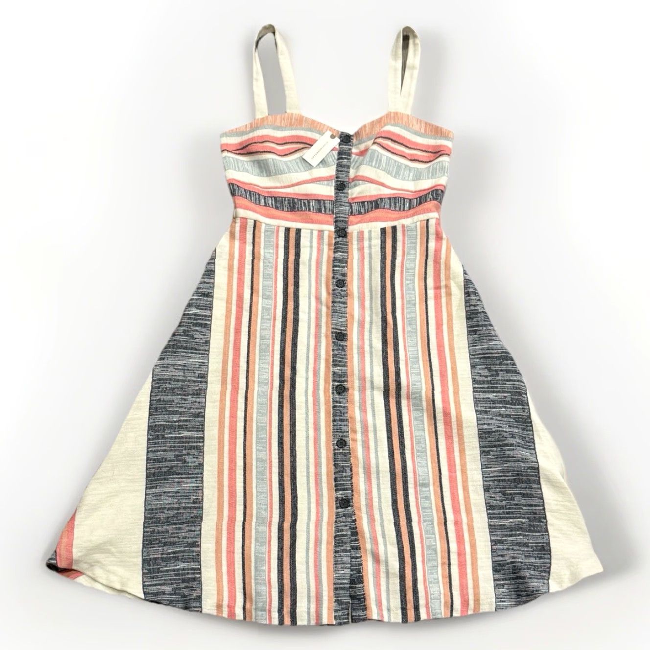 Anthropologie NWT Anthropologie HUTCH Florentine Pastel Striped Midi Dress Womens Sz 10 Size L / US 10 / IT 46 - 3 Thumbnail