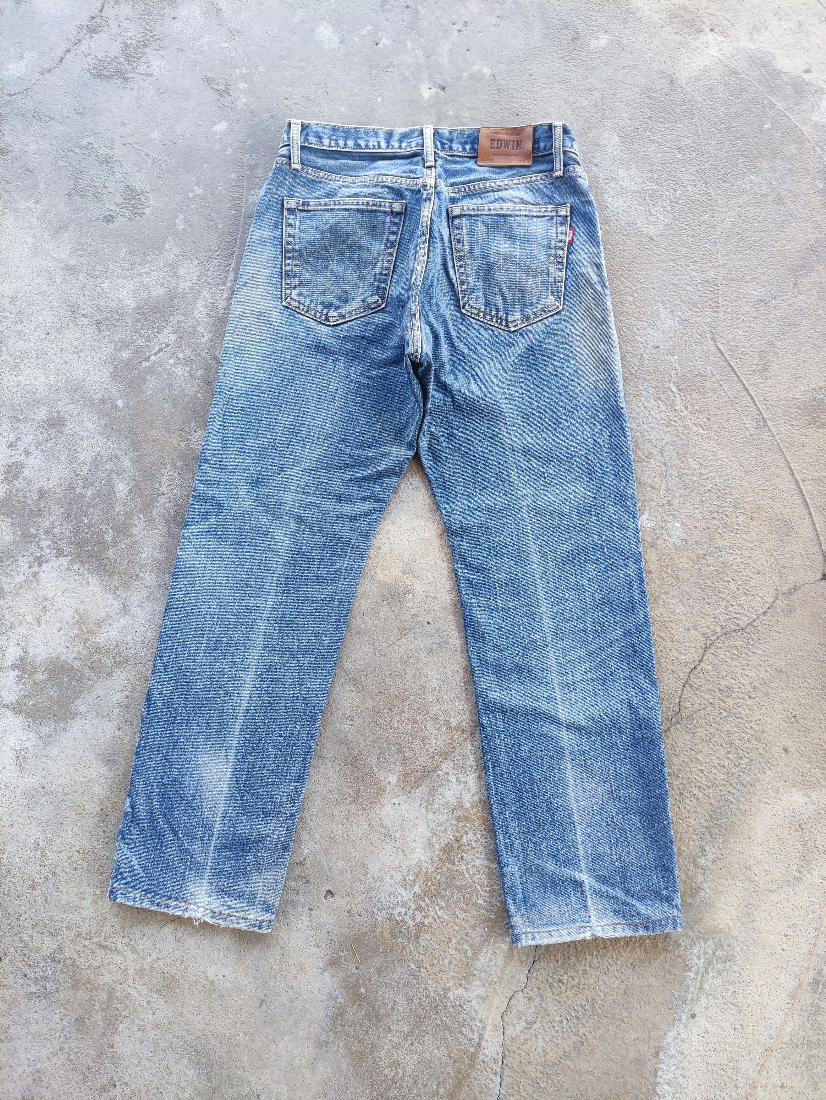 Edwin × Jean × Vintage Vintage Edwin Japan Distressed faded Denim Pants Jeans W30 Size US 30 / EU 46 - 9 Thumbnail
