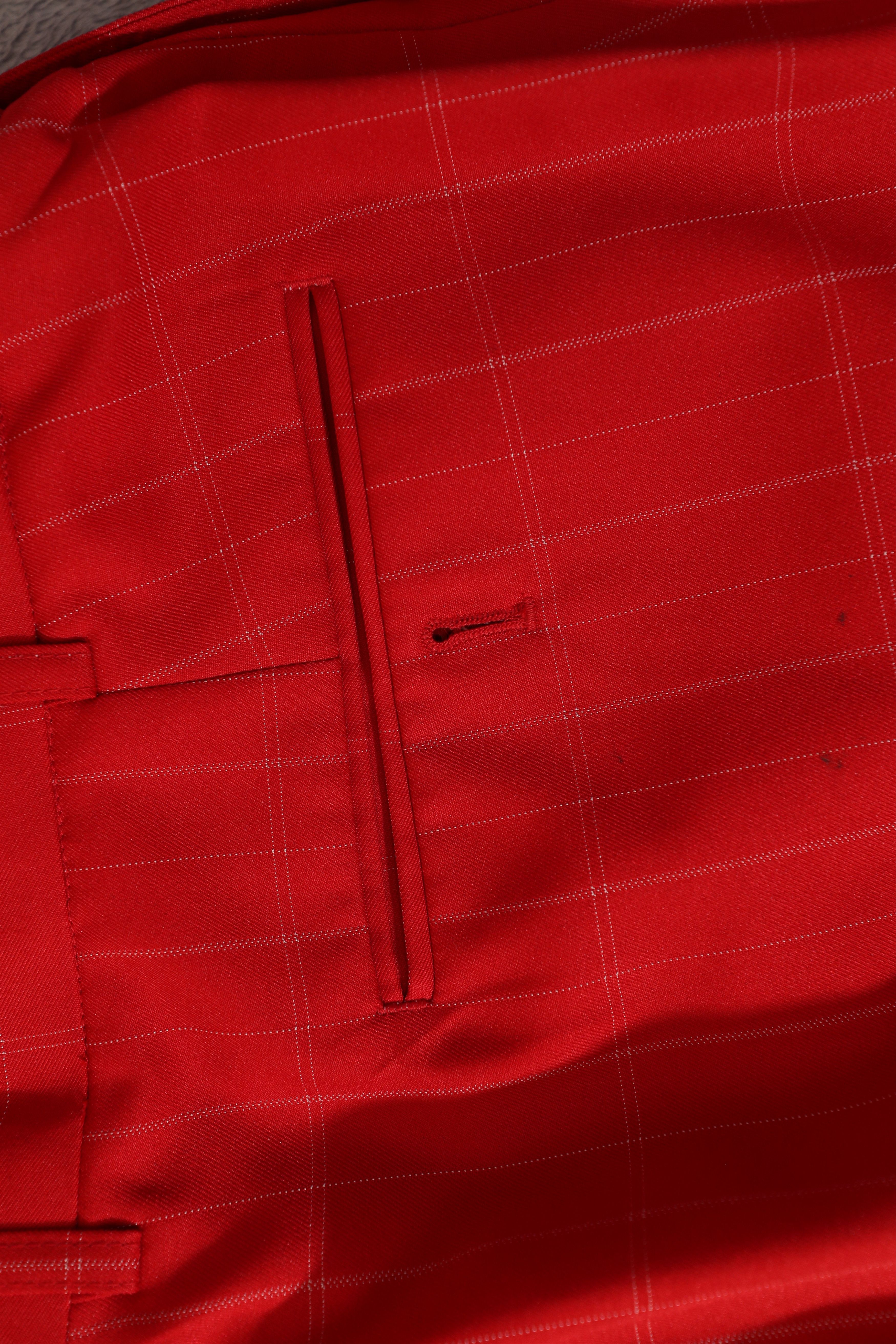 Other Il Canto Vintage Italian Red Striped Dress Pants (39) Size US 39 - 8 Thumbnail