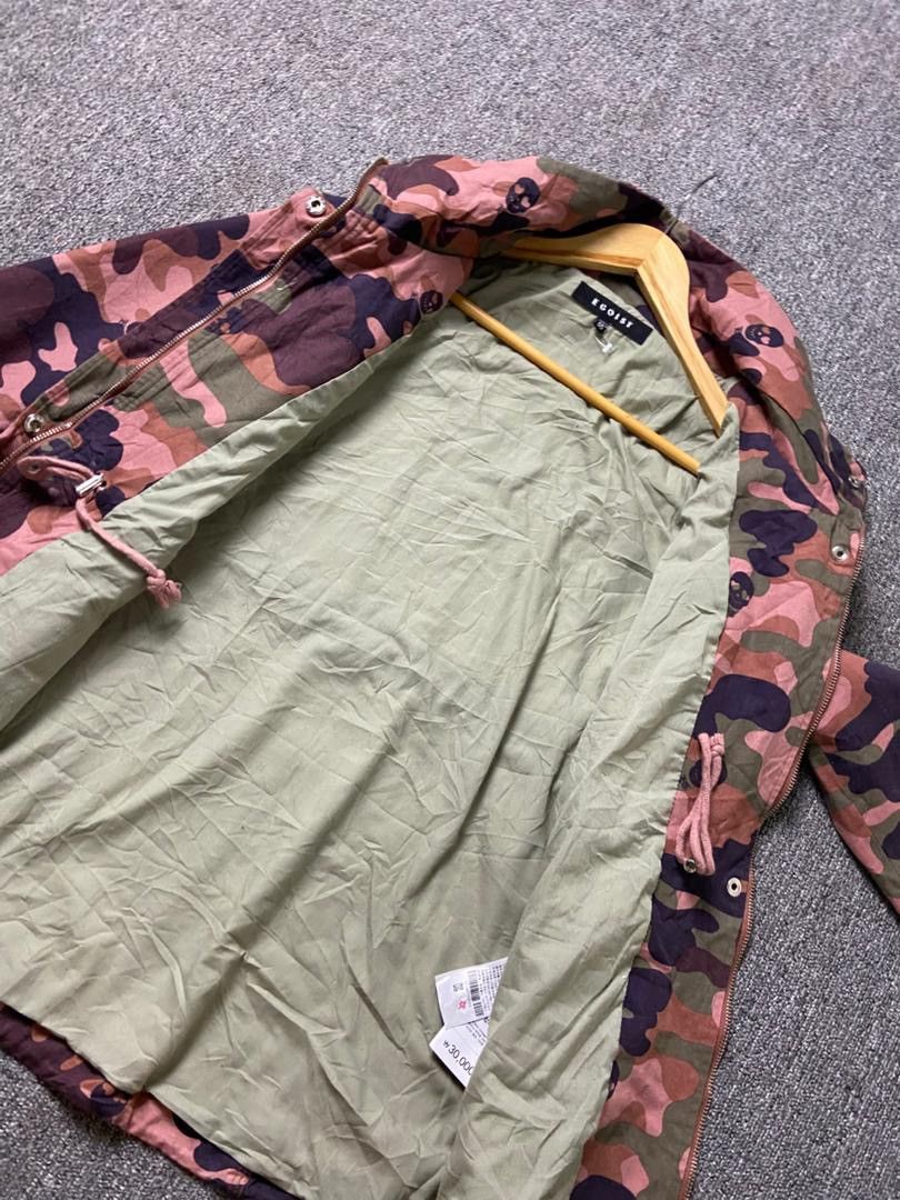 Japanese Brand EGOIST Brand Multicolor Camouflage Skulls Jacket (196) Size US XXS / EU 40 - 7 Thumbnail