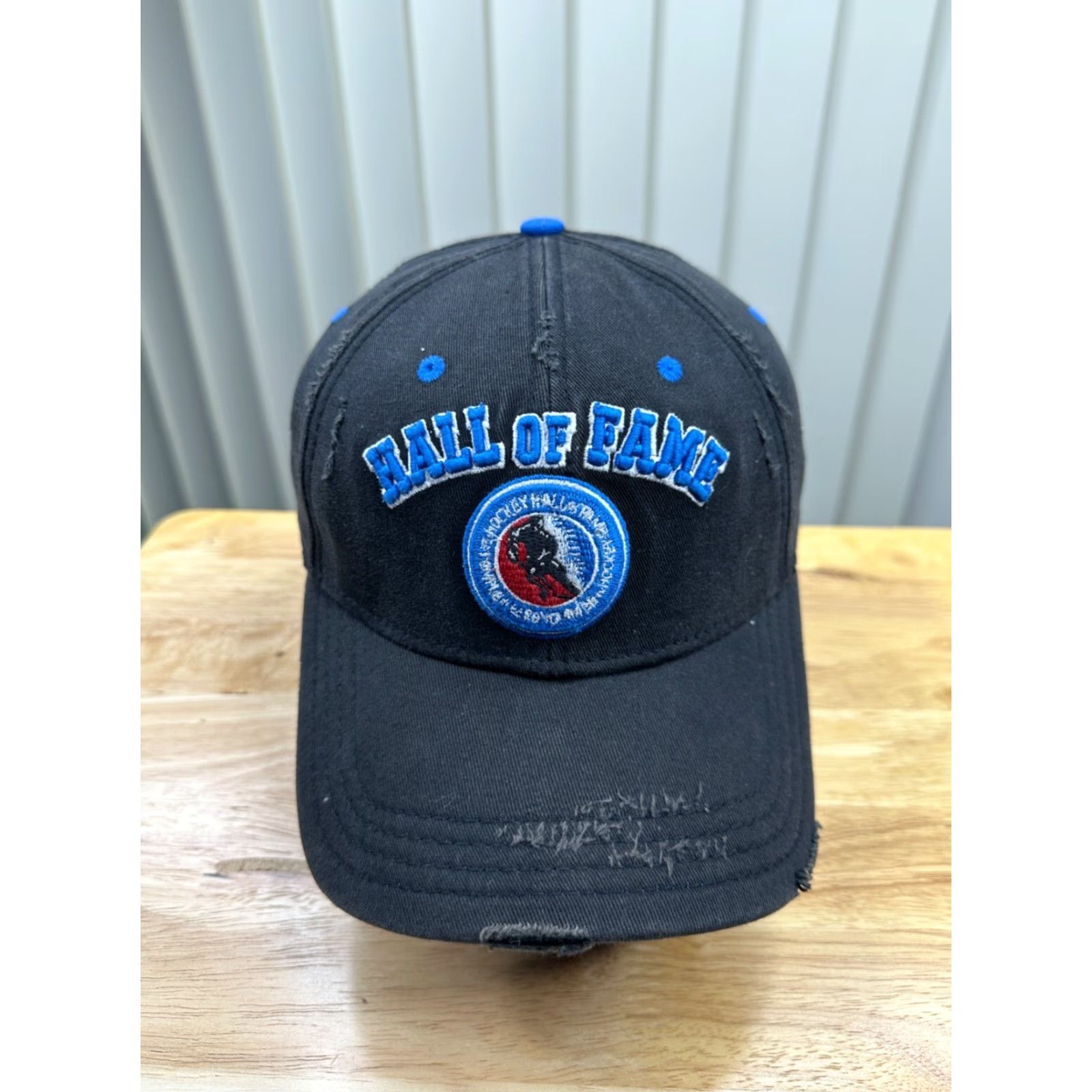 New Era Hockey Hall Of Fame Hat Cap Mens Medium Black Flex Lightweight Casual Adults Size ONE SIZE - 2 Thumbnail