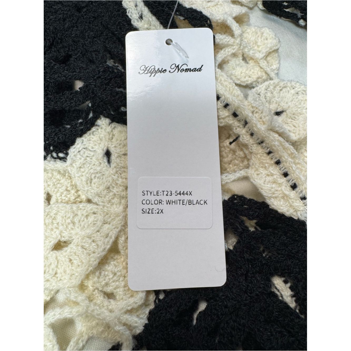 Other NWT New Hippie Nomad Crochet Cropped Sweater Size 2X Size XXL / US 16-18 / IT 52-54 - 7 Thumbnail
