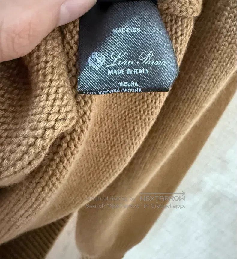 Loro Piana Loro Piana Ceiling Fabric Lama Wool Knit Sweater Size US L / EU 52-54 / 3 - 8 Thumbnail