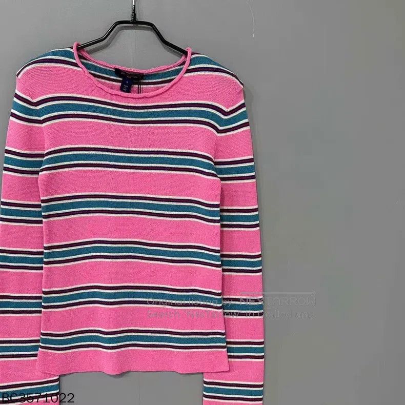 Louis Vuitton Louis Vuitton Pink striped crewneck sweater Size S / US 4 / IT 40 - 3 Thumbnail
