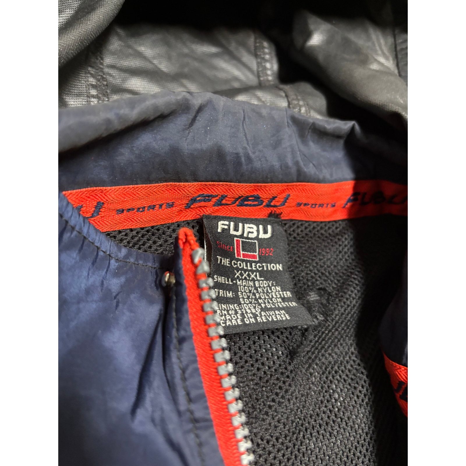 Fubu × Vintage Vintage Fubu Windbreaker Black Jacket Sz 3XL 90s Size US XXL / EU 58 / 5 - 4 Thumbnail