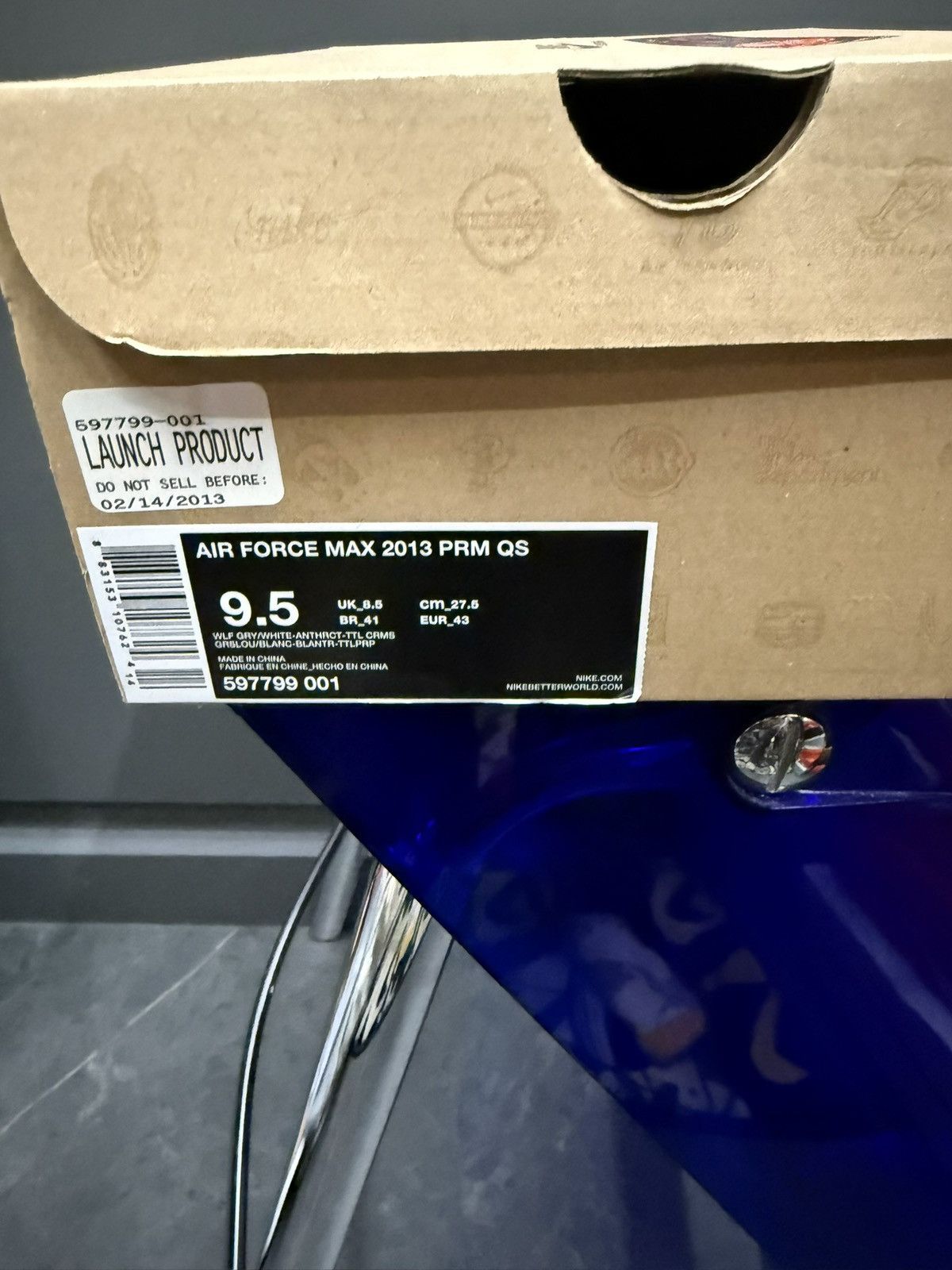 Nike Nike Air Force Max 2013 PRM QS Area 72 597799-001 Size 9.5 Size US 9.5 / EU 42-43 - 8 Thumbnail
