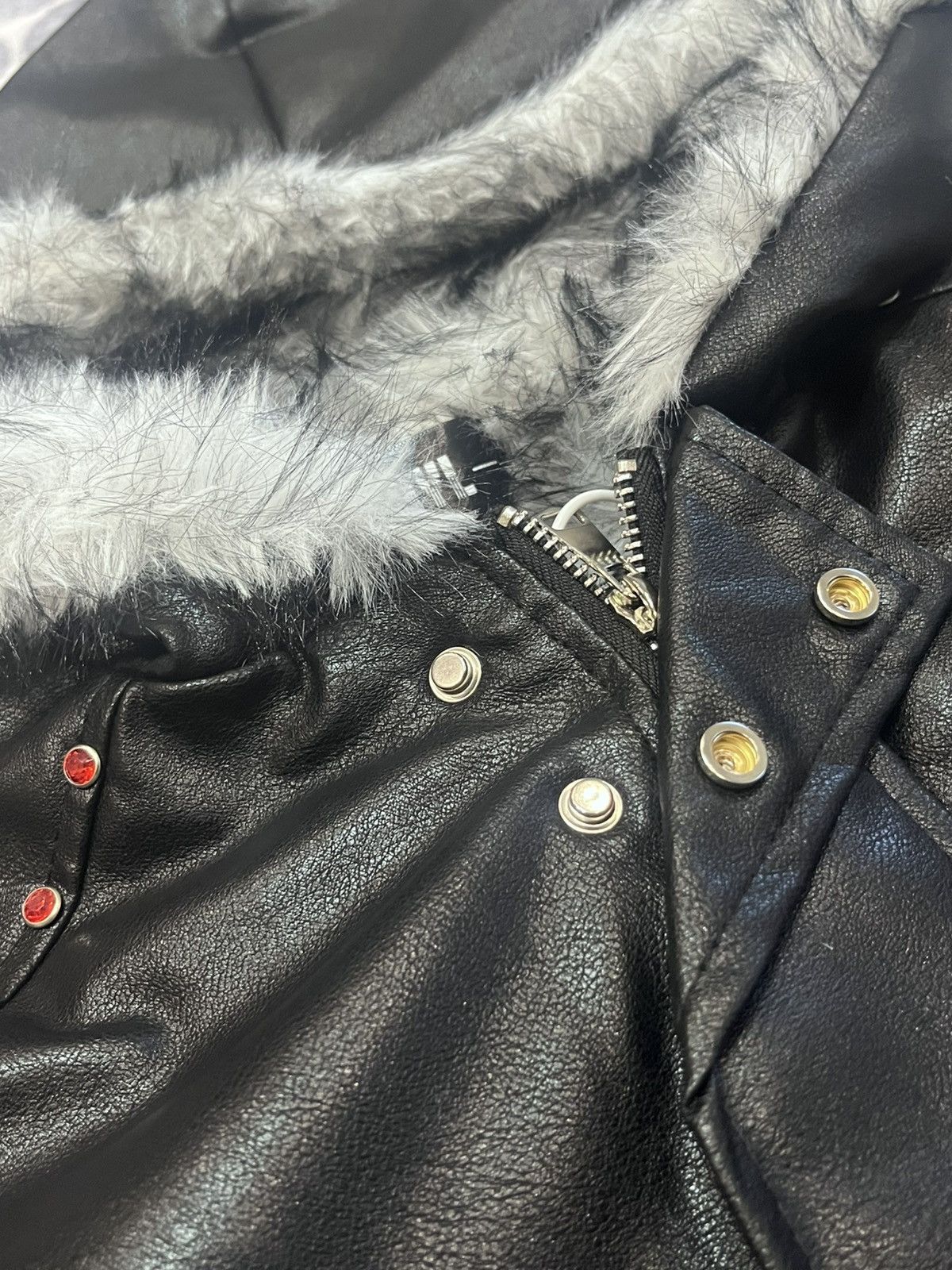 Other Leather black jacket in streetwear style unisex Size US M / EU 48-50 / 2 - 5 Thumbnail