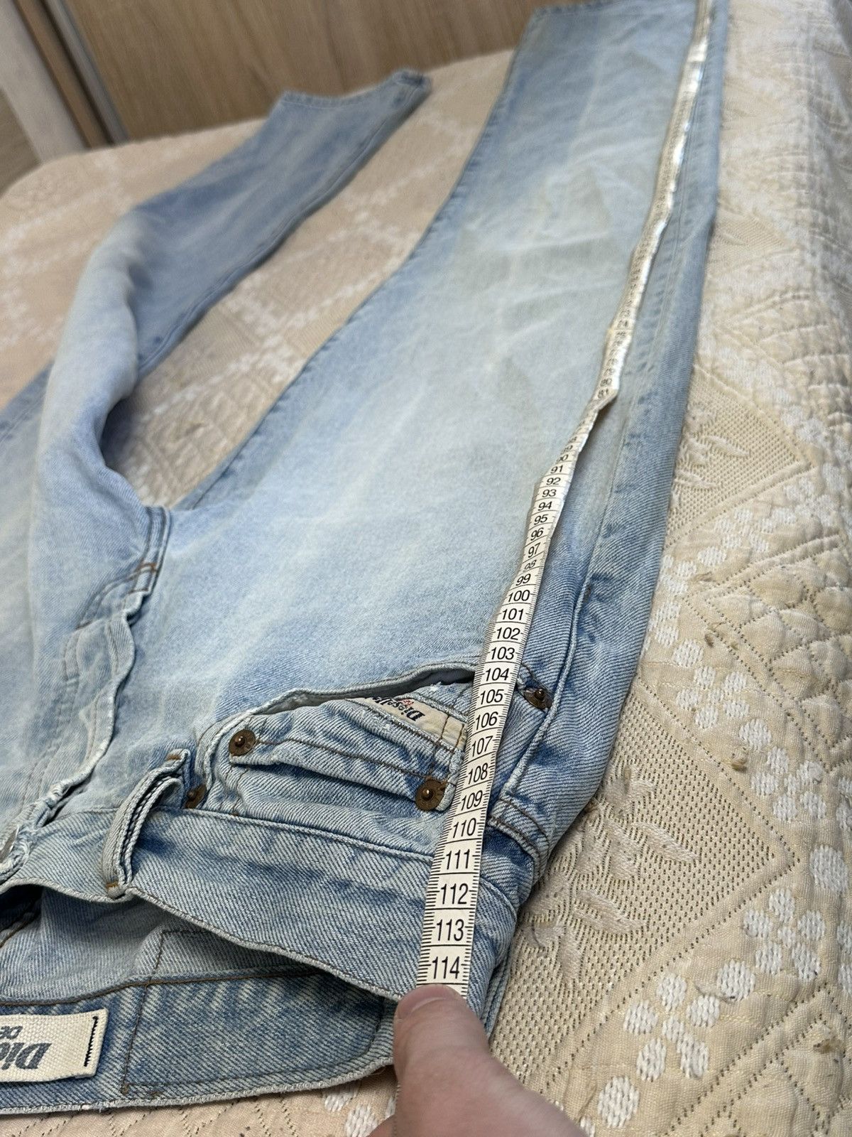 Diesel 🔥 90s Vintage Diesel Distressed Pocket Denim Jeans Y2K Pants Size US 31 - 14 Thumbnail