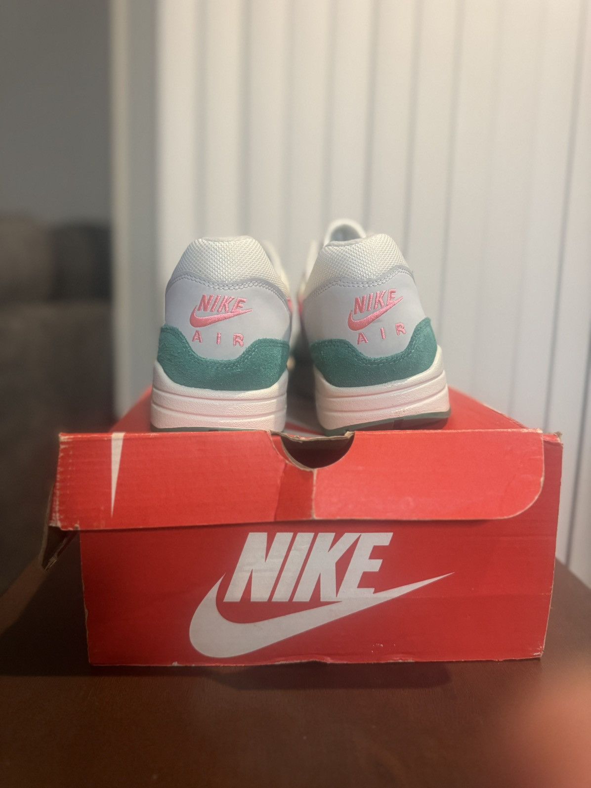Nike Air Max 1 Watermelon – Lightly Used – Summer Colorway Size US 9.5 / EU 42-43 - 4 Thumbnail