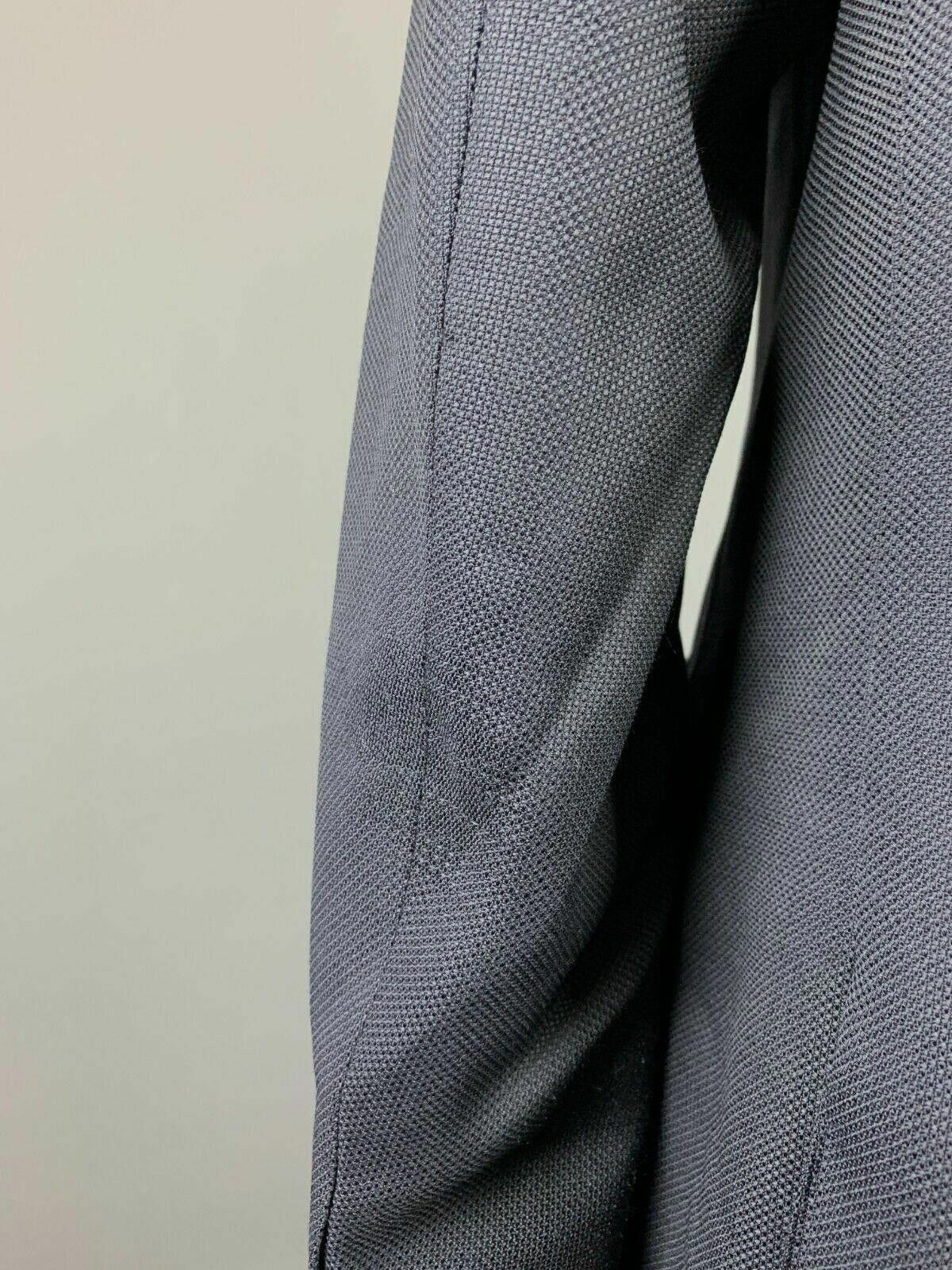 Canali Men Canali Black 2 Button Pure Wool Blazer Coat Size 54 Size 40R - 8 Thumbnail
