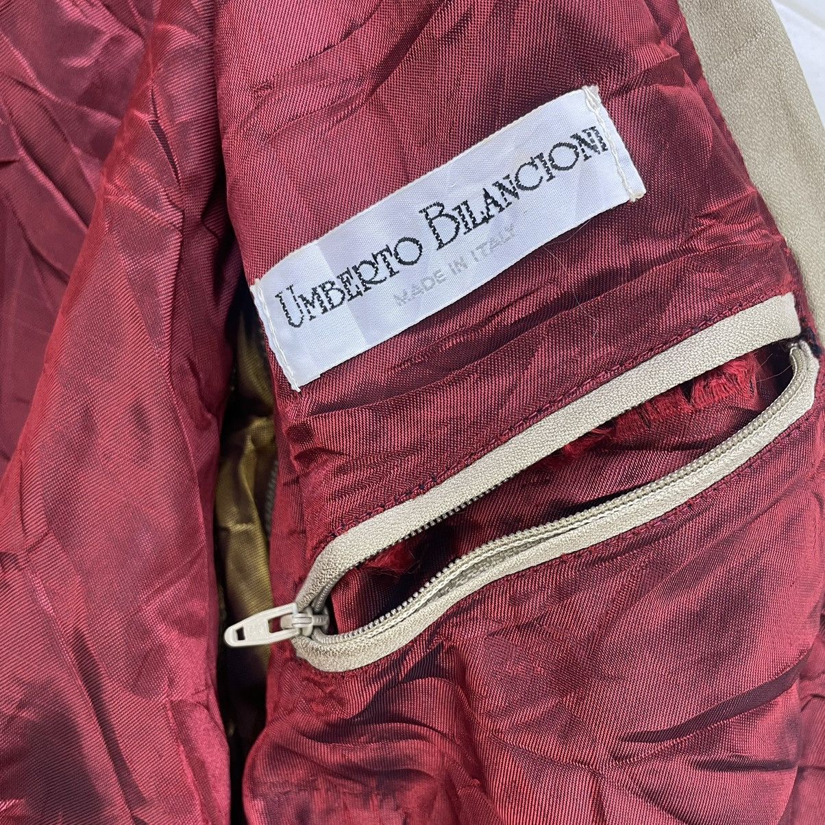 Genuine Leather × Vintage Italian Designer Umberto Bilancioni Detachable Sleeve Size US M / EU 48-50 / 2 - 10 Thumbnail