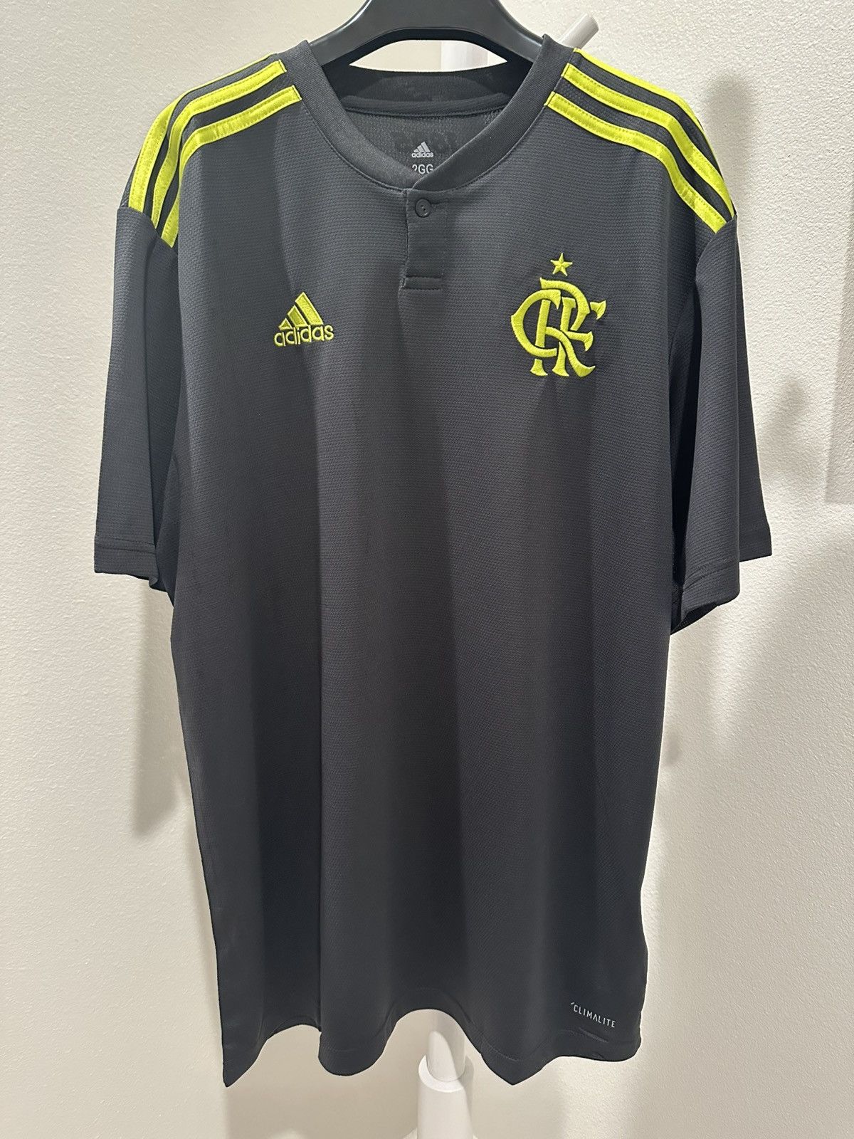 Adidas 2019-20 CR Flamengo Richard Rios Soccer Jersey Size US XL / EU 56 / 4 - 2 Thumbnail