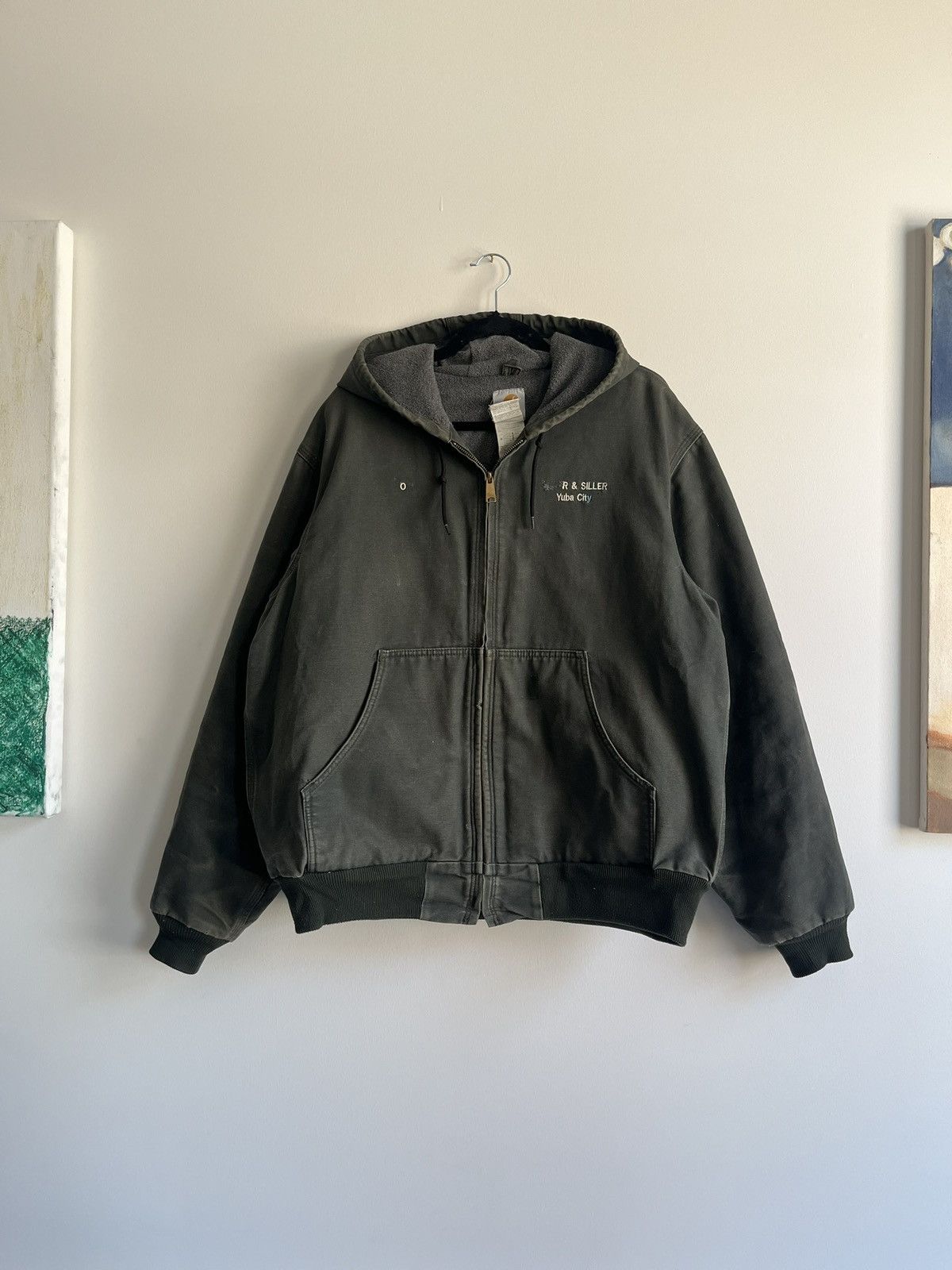 Carhartt Vintage 90’s Carhartt Faded-Green Jacket Size US L / EU 52-54 / 3 - 1 Thumbnail