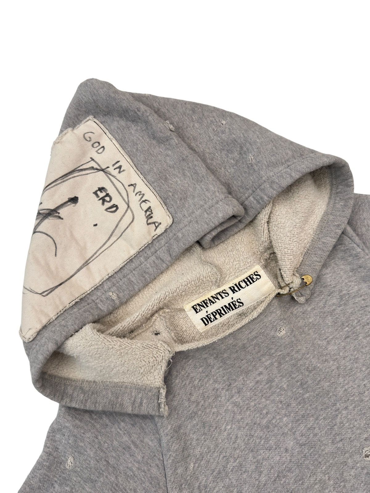 Enfants Riches Deprimes Hand Drawn by Henri ‘GOD IN AMERICA’ Patch Sweatshirt Size US XL / EU 56 / 4 - 2 Thumbnail