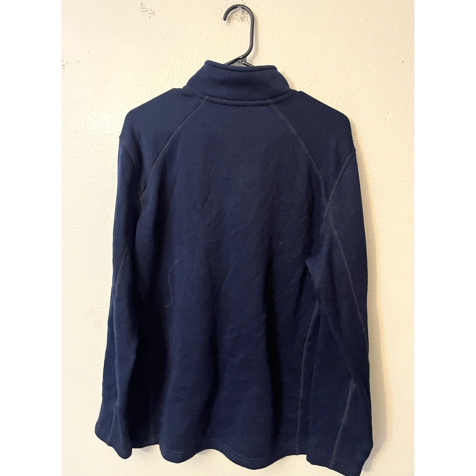 Eddie Bauer Eddie Bauer Men’s 1/4 Zip Sweater Navy Blue Large Blue 1/4 Zip Pullover Men’s Sweater Size US L / EU 52-54 / 3 - 3 Thumbnail
