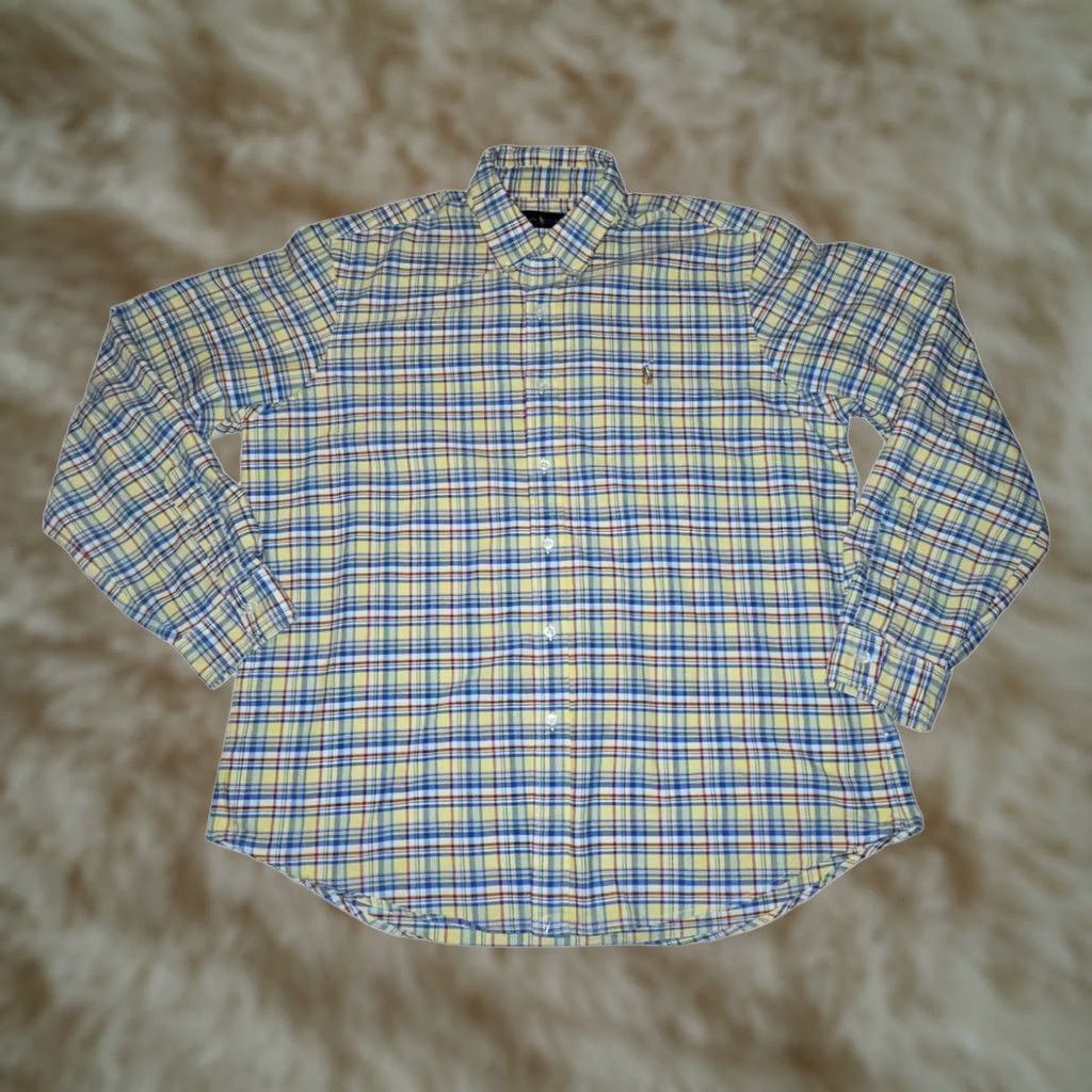 Ralph Lauren VINTAGE Ralph Lauren Button-Down Shirt XL Men's Long Sleeve Tartan Plaid Classic Casual Size US XL / EU 56 / 4 - 1 Thumbnail