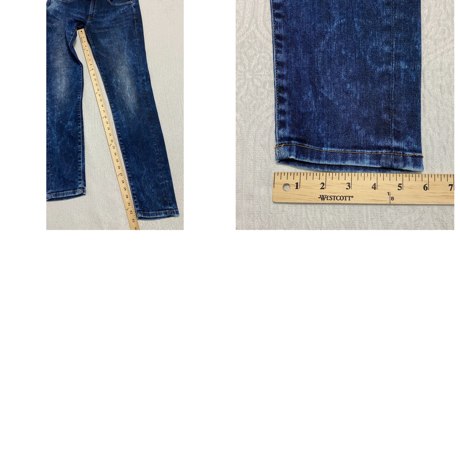 AG Jeans MNG Jeans Womens Jeans Slim Skinny Blue 14 Stretch Acid Wash 5-Pocket Denim Mid Rise Size 24" / US 00 / IT 34 - 8 Thumbnail