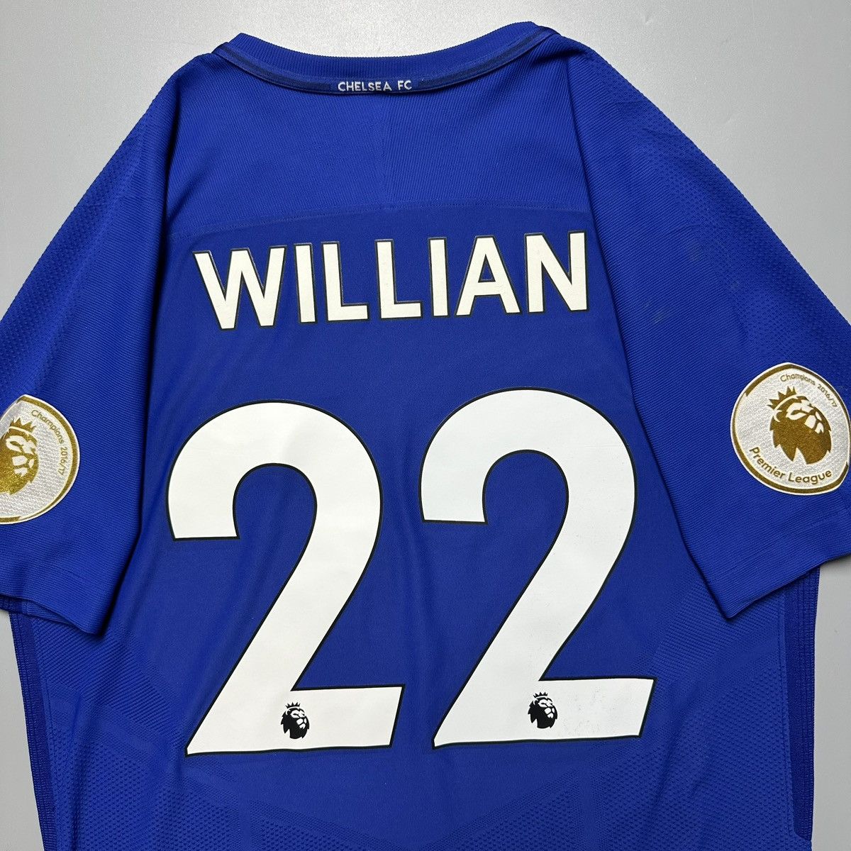 Vintage CHELSEA NIKE 2017/18 SOCCER PLAYER ISSUE JERSEY #22 WILLIAN Size US M / EU 48-50 / 2 - 16 Thumbnail