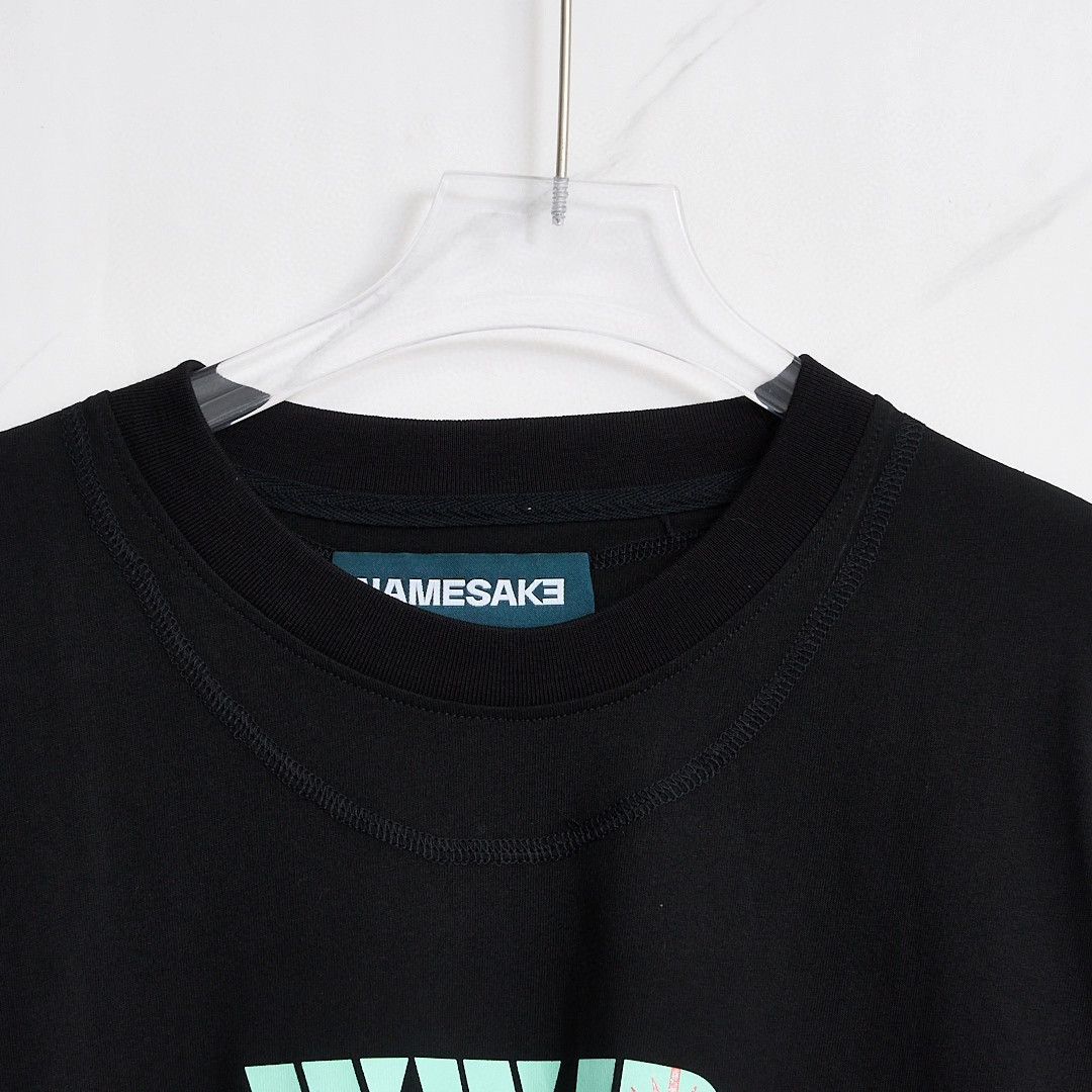 Namesake Black Oversized Short-Sleeve Graphic T-Shirt, Men's — image 4 of 6