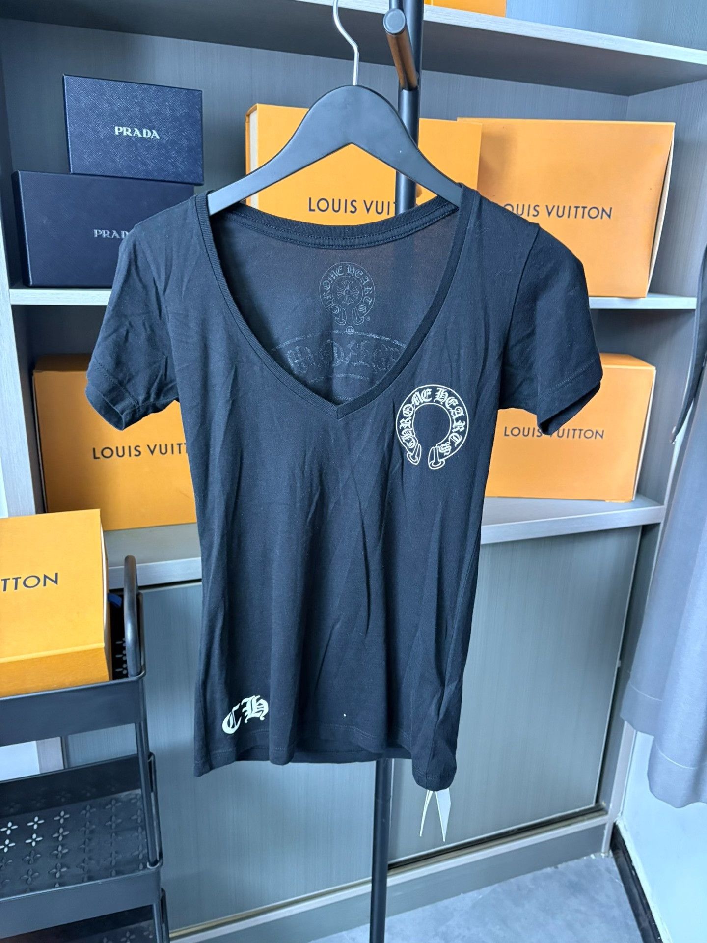 Chrome Hearts Chrome Hearts Black T-Shirt XS Women Size XS / US 0-2 / IT 36-38 - 1 Thumbnail