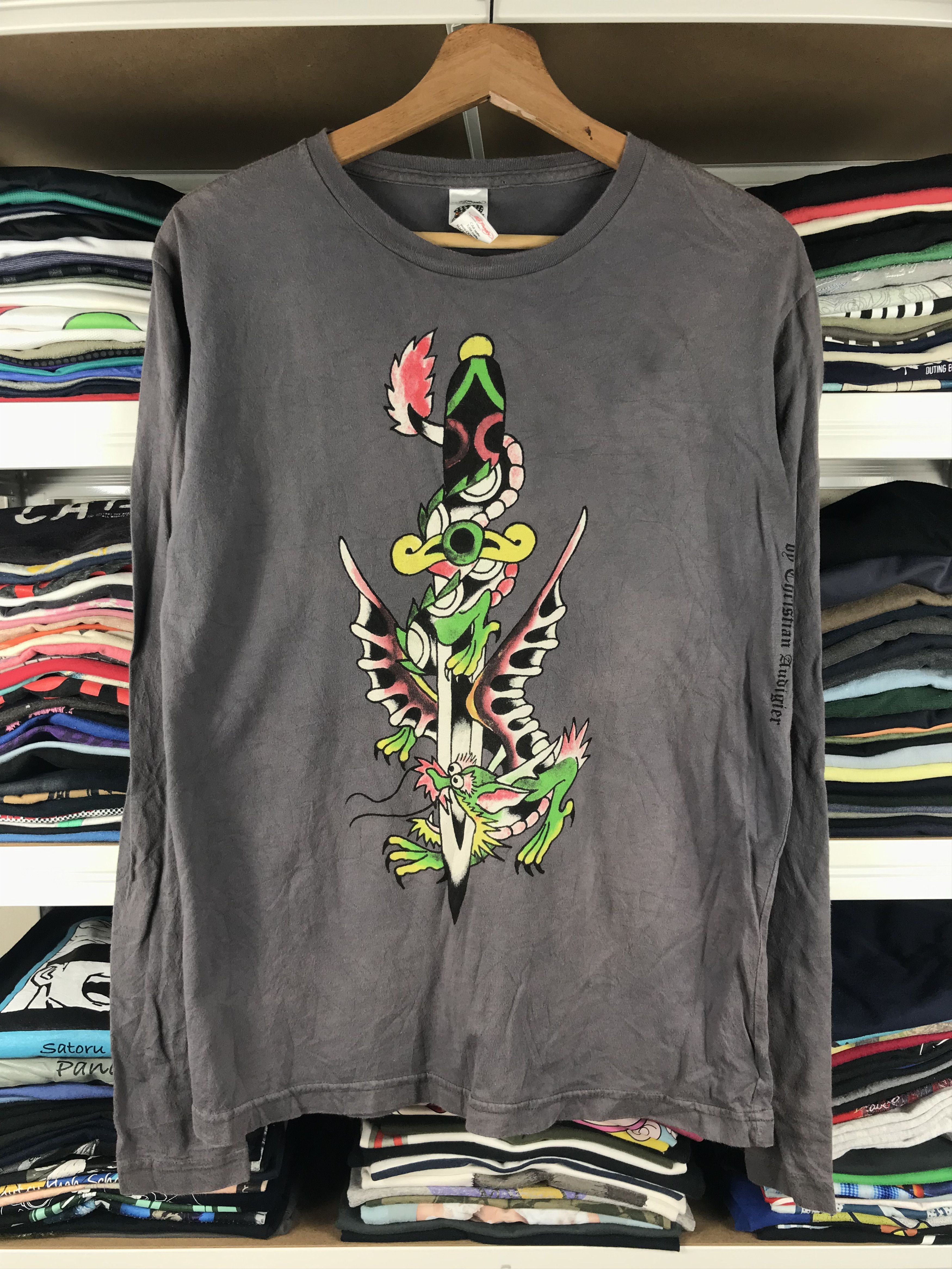 Ed Hardy Vintage y2k Ed Hardy by Christian Audigier tee Size US M / EU 48-50 / 2 - 1 Thumbnail