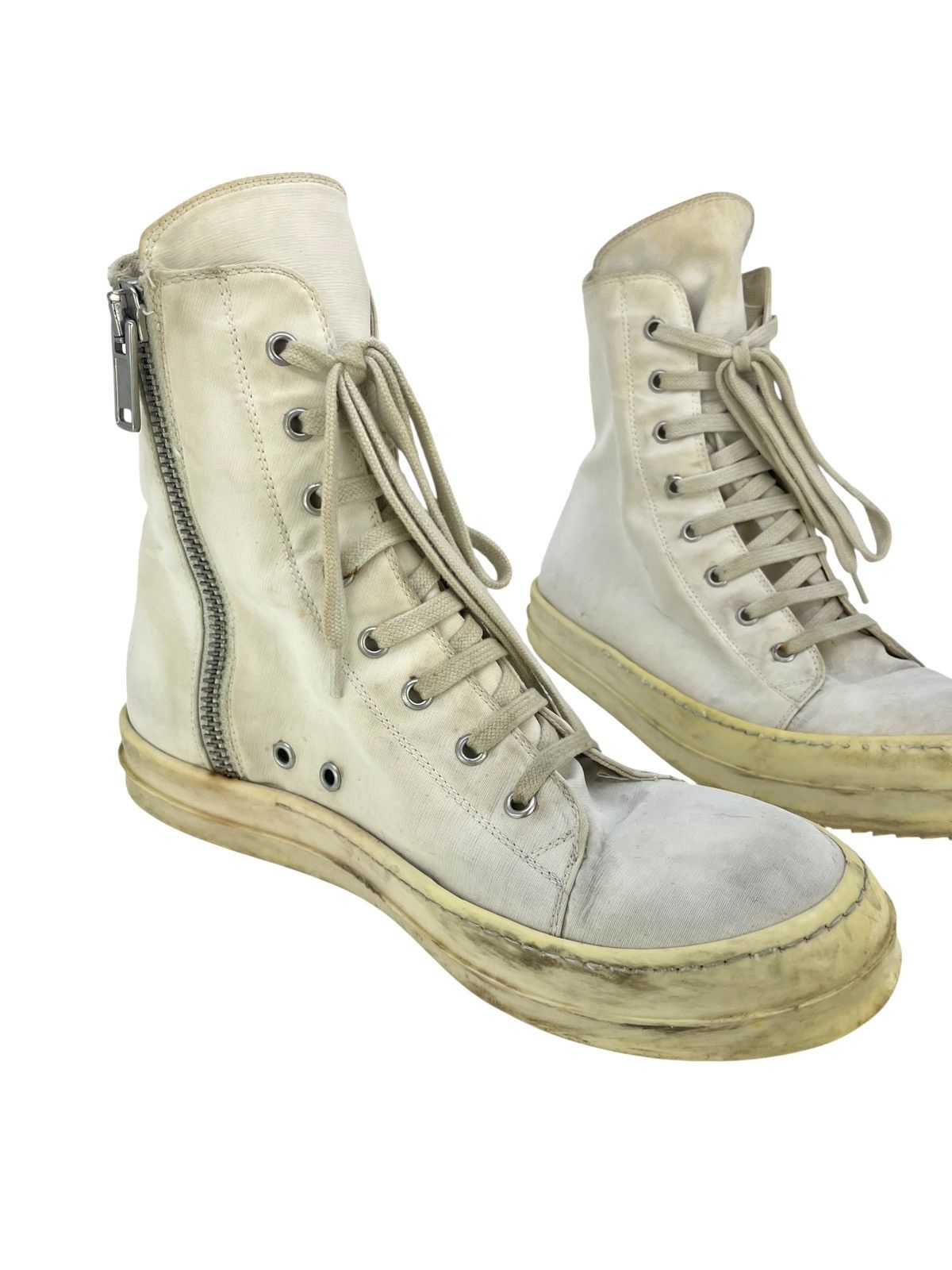 Rick Owens Rick Owens Vegan Drkshdw Ramones Triple White Size US 8 / EU 41 - 7 Thumbnail
