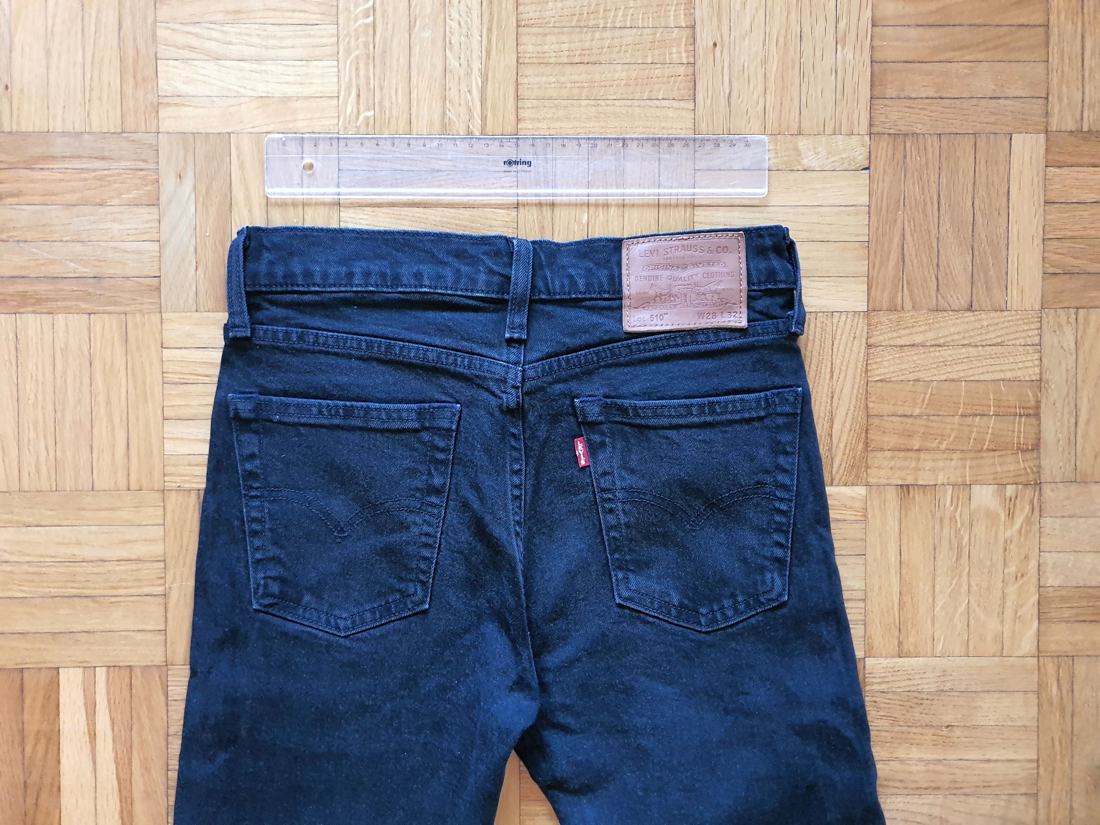 Levi's PREMIUM Line - 510 Skinny Denim Jeans - Black - W28 L32 Size US 28 / EU 44 - 10 Thumbnail