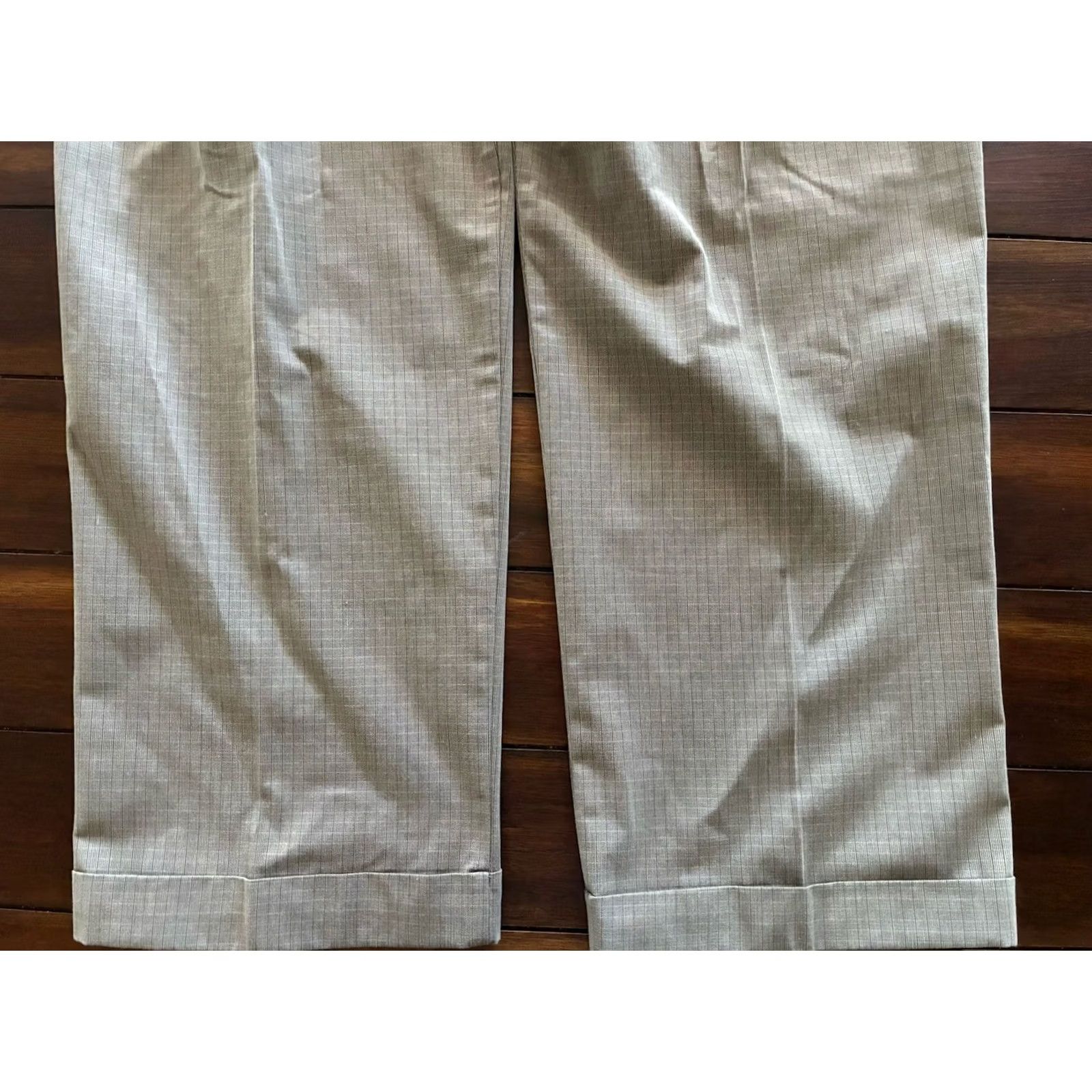 Dockers Dockers Men’s Dress Pants 42x32 Beige Micro Patterned Regular Pleated Front Tags Included Size US 42 / EU 58 - 5 Thumbnail